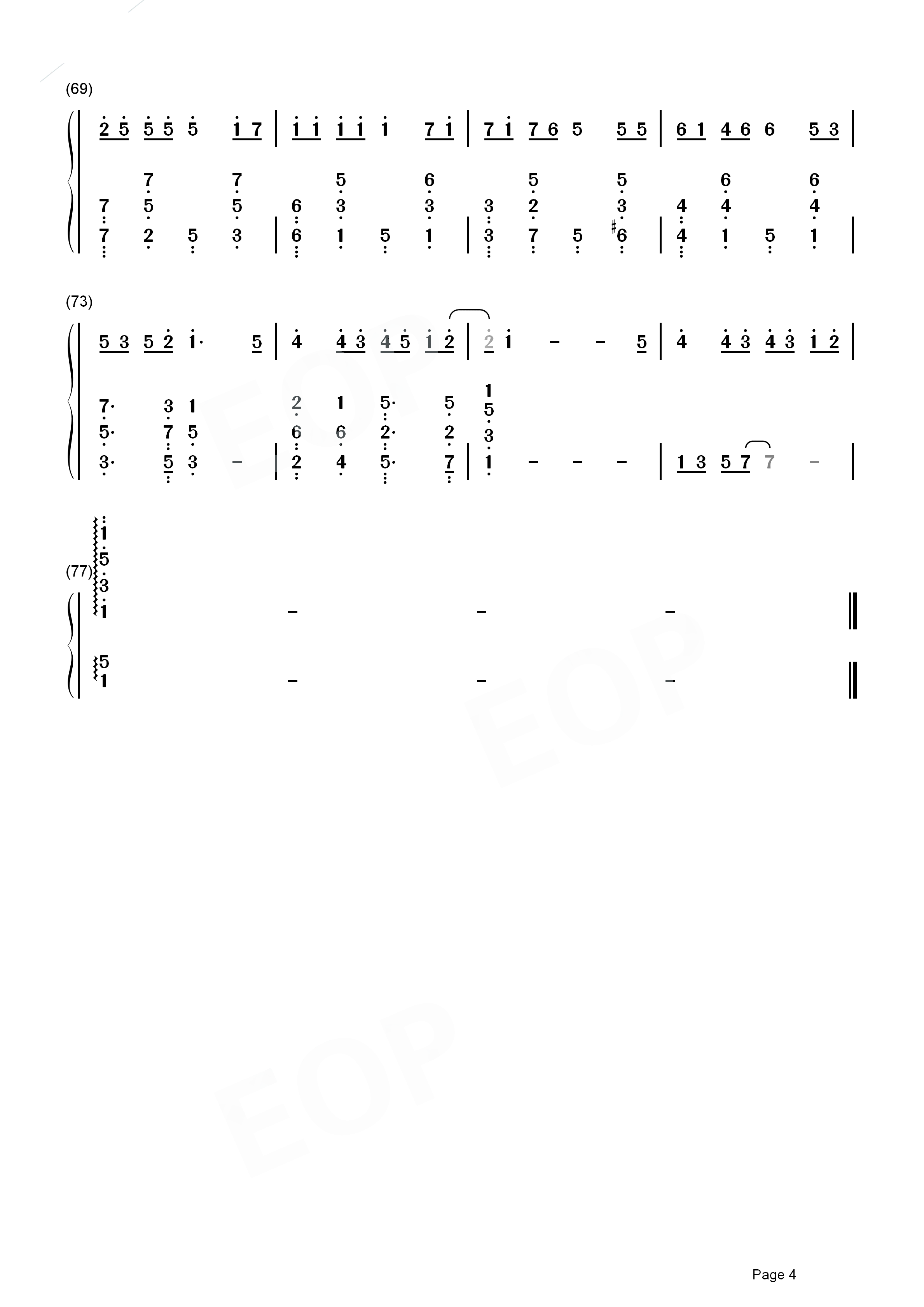 学猫叫简谱-小潘潘-我们一起学猫叫，一起喵喵喵喵喵5