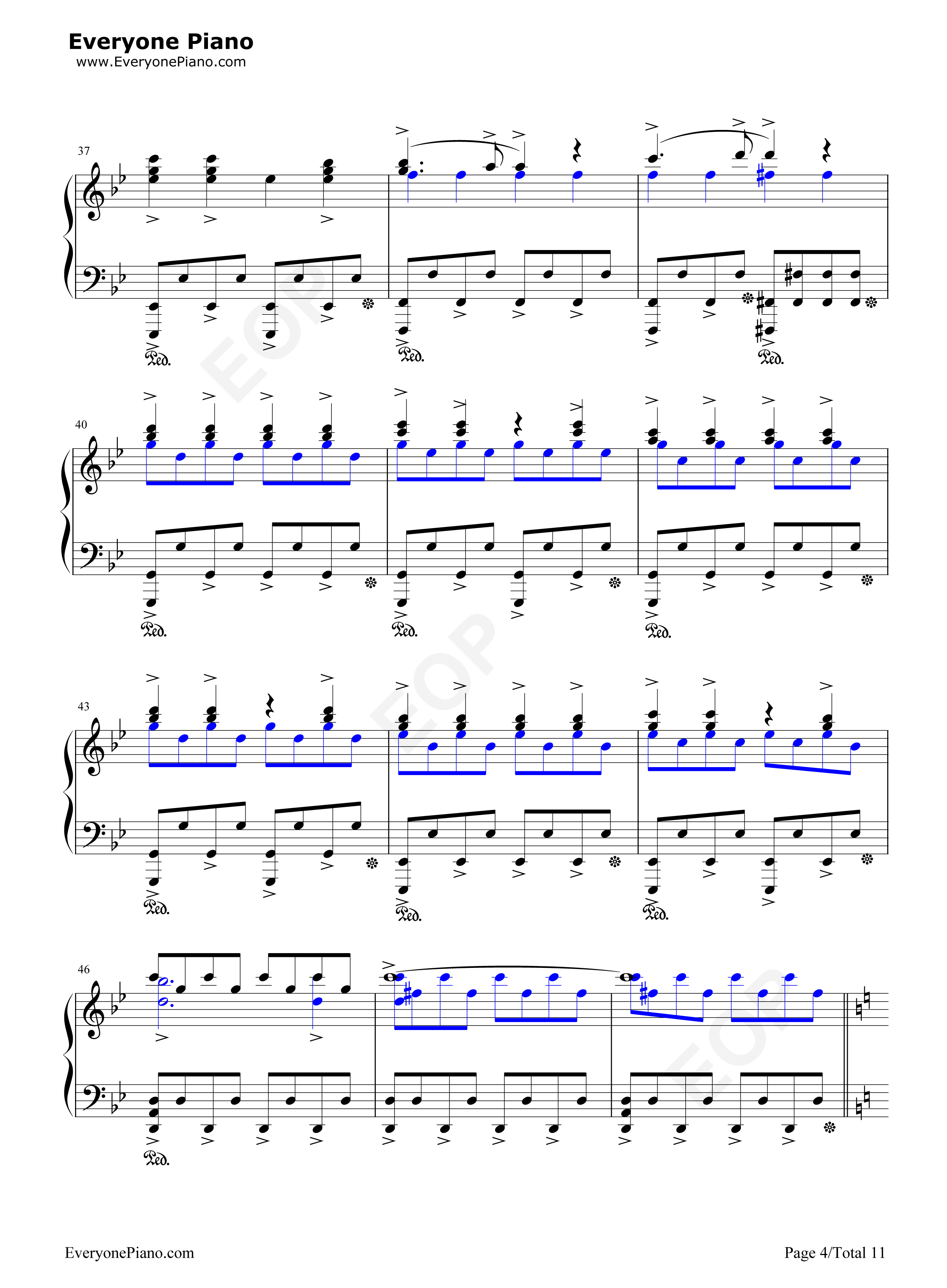 A Song of Storm and Fire钢琴谱-翼•年代记4