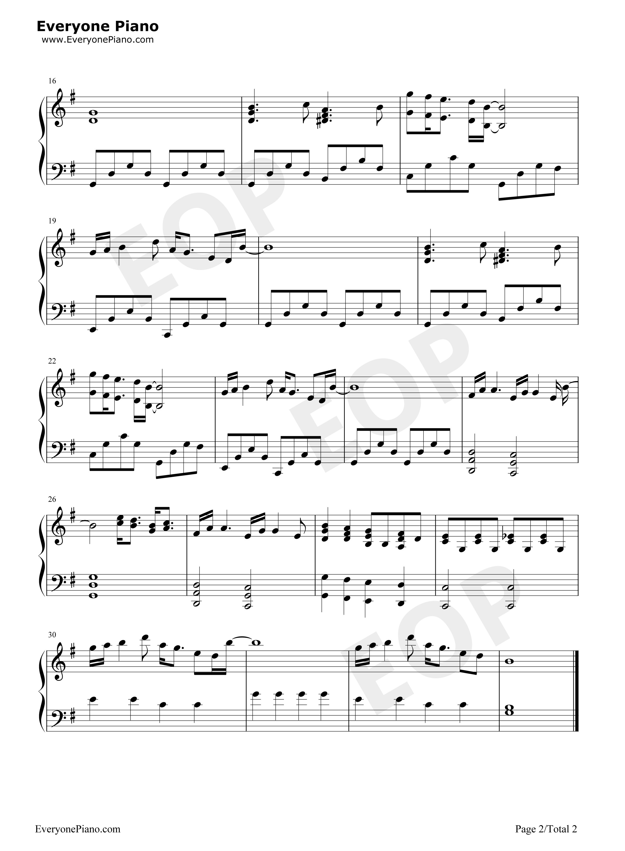 Truce钢琴谱-Twenty One Pilots2