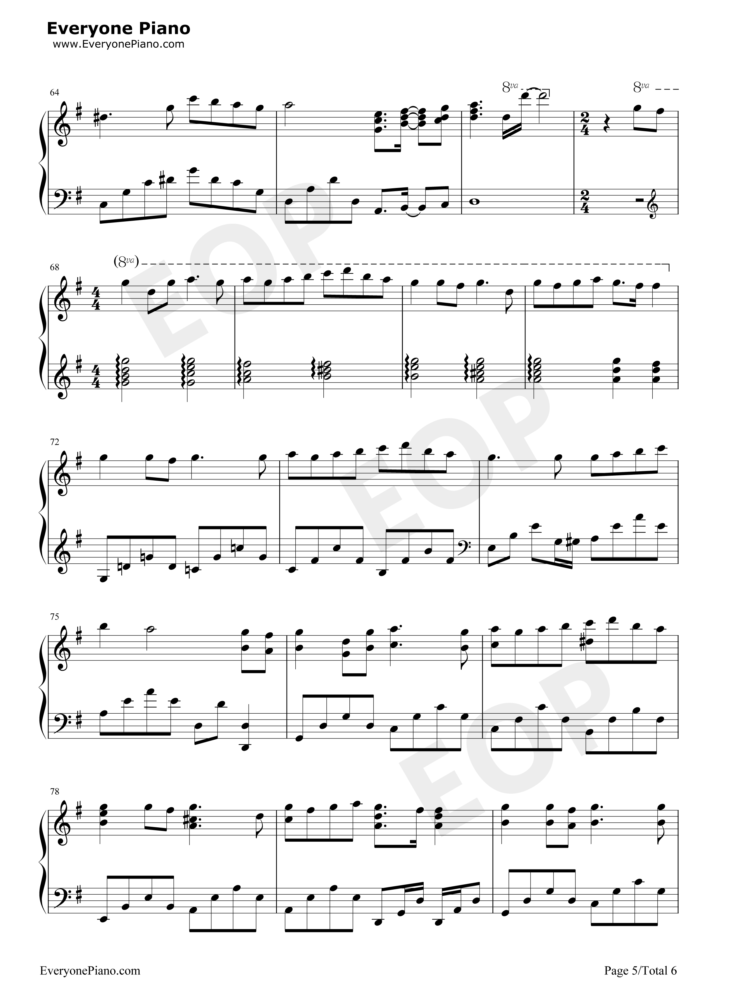 また君に会える日钢琴谱-宫脇诗音5