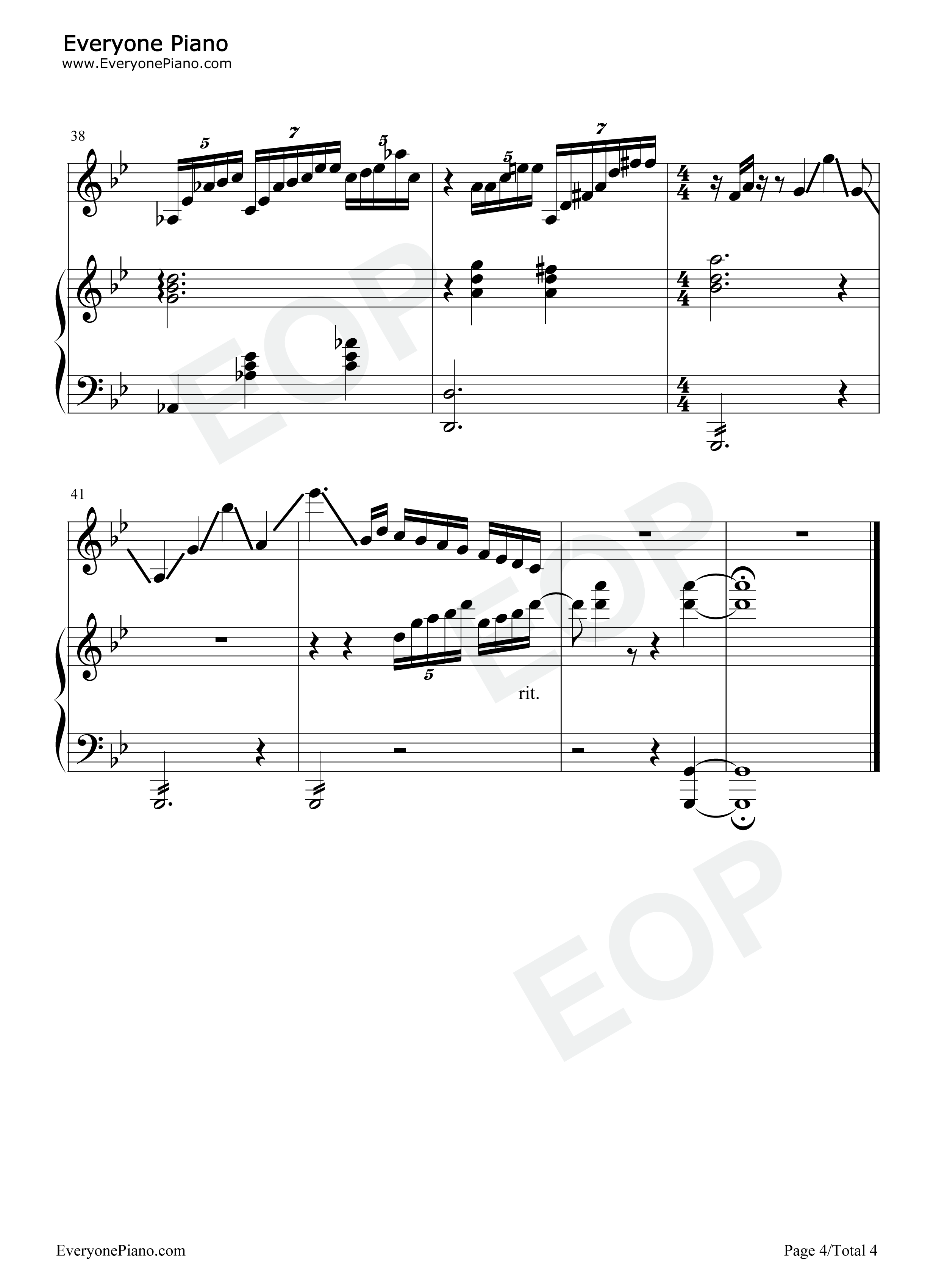 お姉さま...某科学的超电磁炮S OST钢琴谱-I've sound/井内舞子4