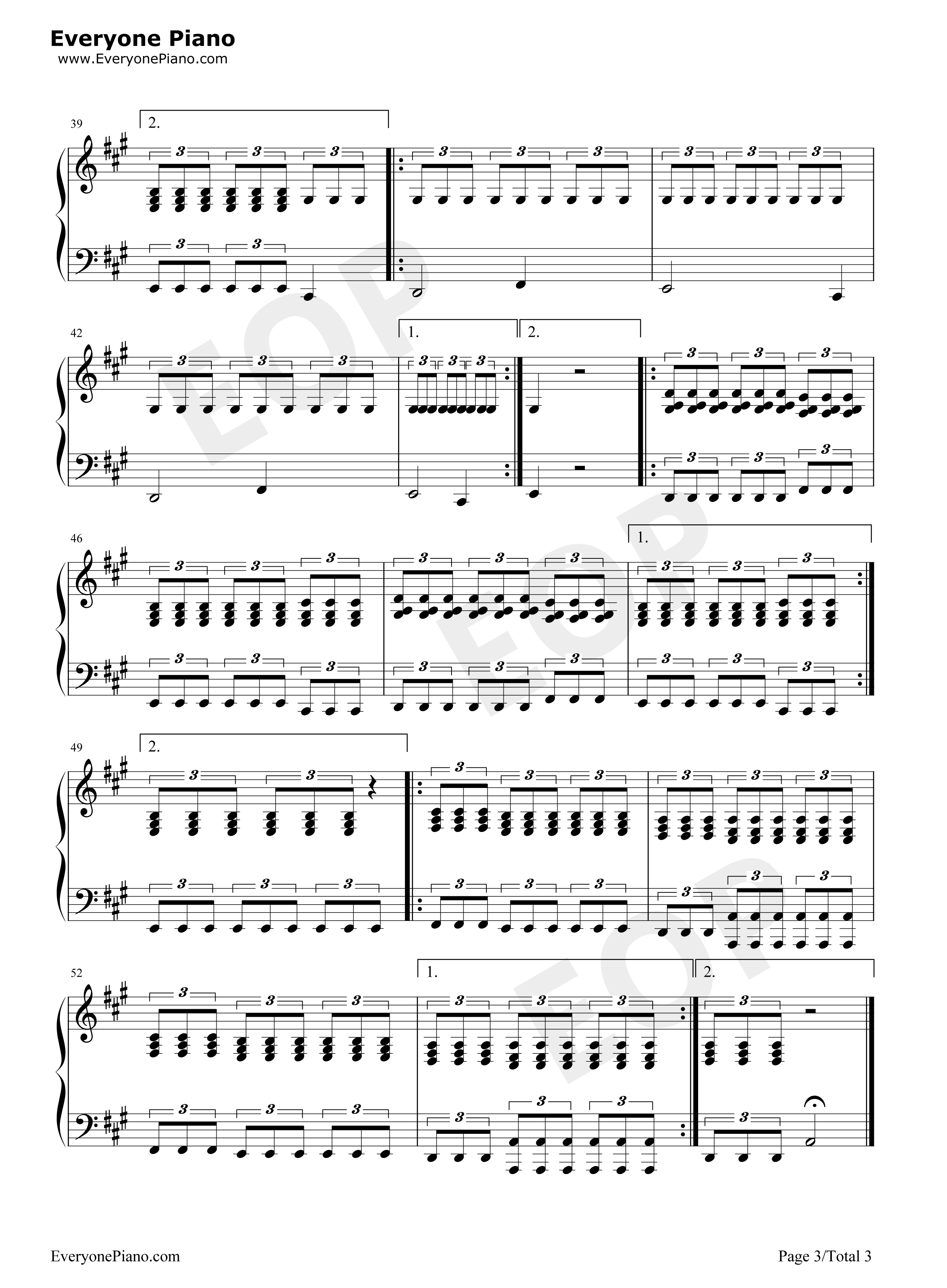 Goner钢琴谱-Twenty One Pilots3