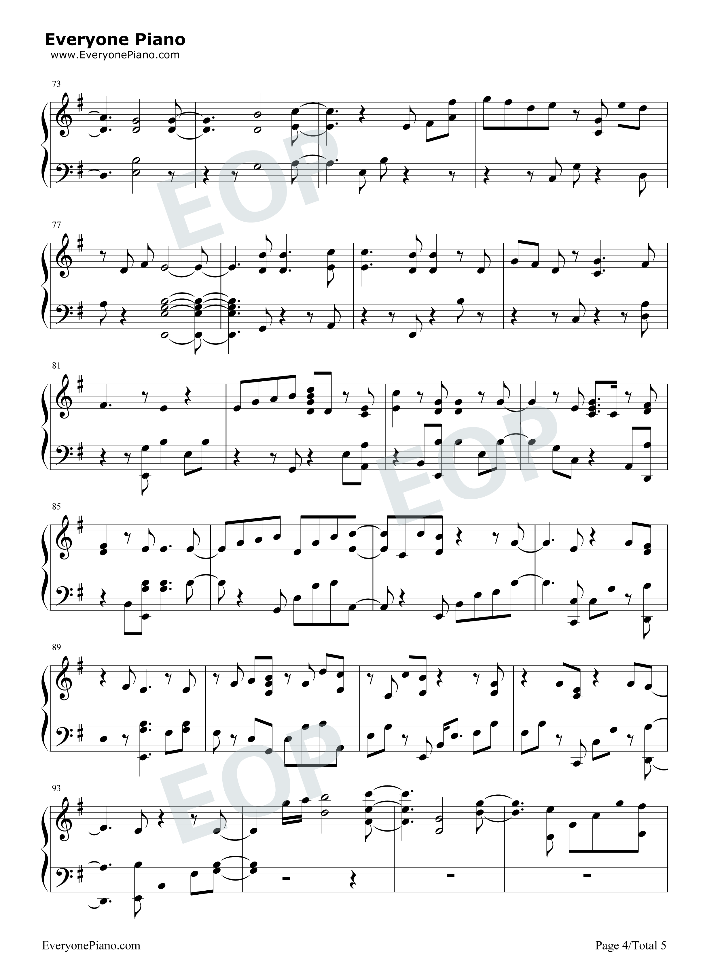 Don't Leave Me Alone钢琴谱-David Guetta Anne-Marie4
