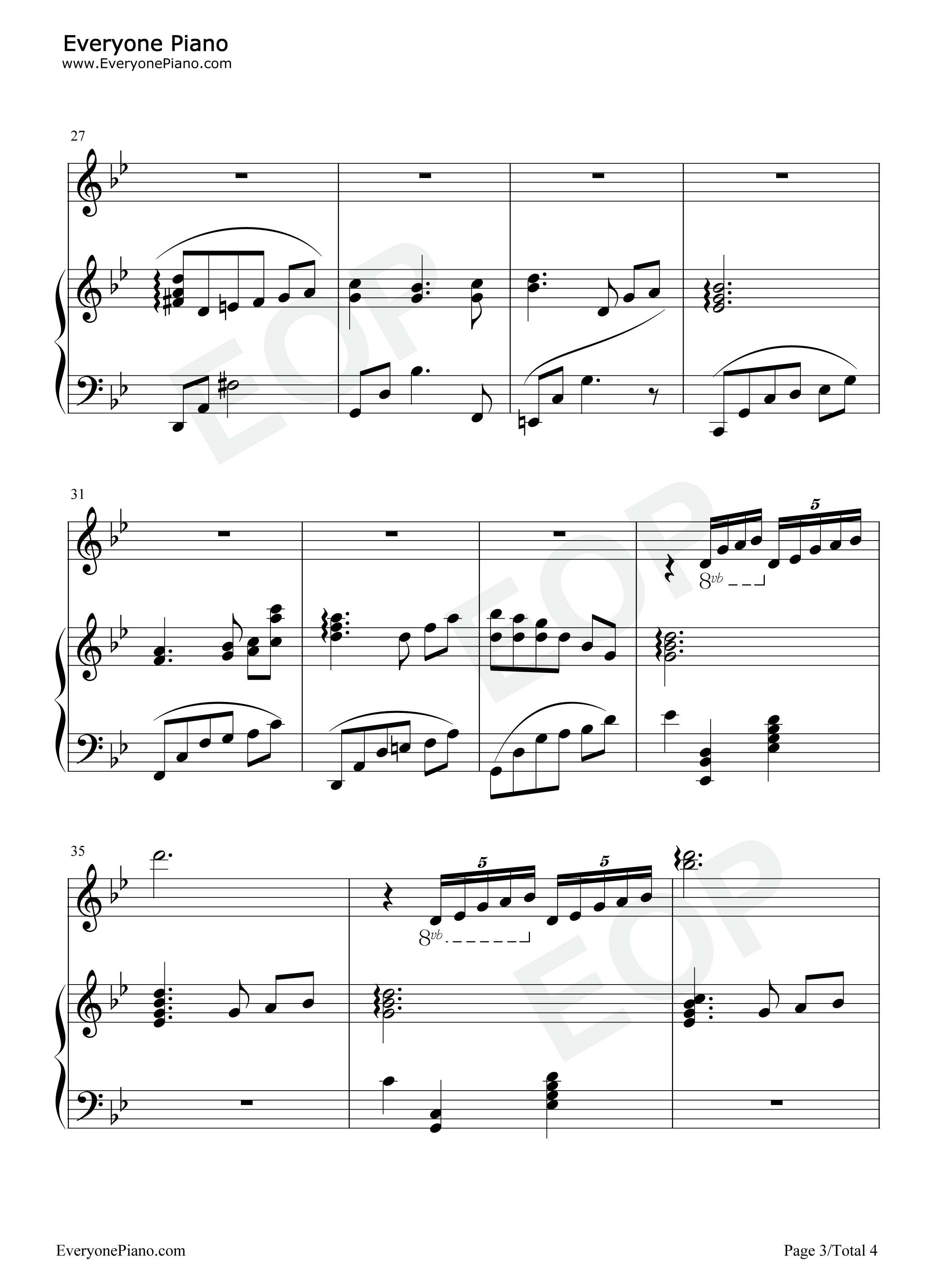 お姉さま...某科学的超电磁炮S OST钢琴谱-I've sound/井内舞子3