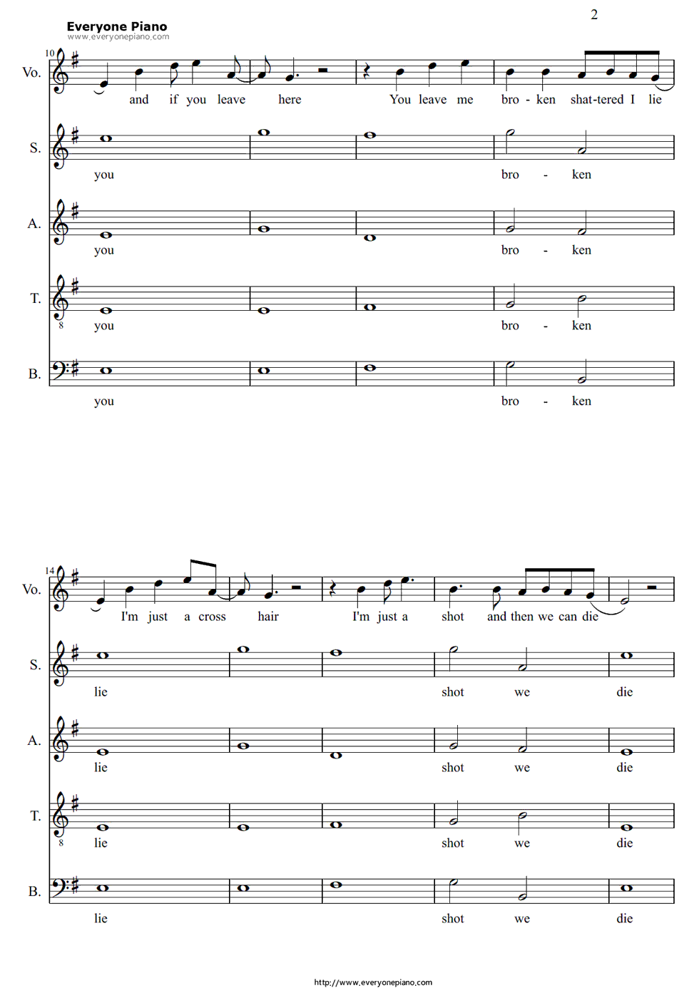 Take Me Out钢琴谱-Franz Ferdinand2