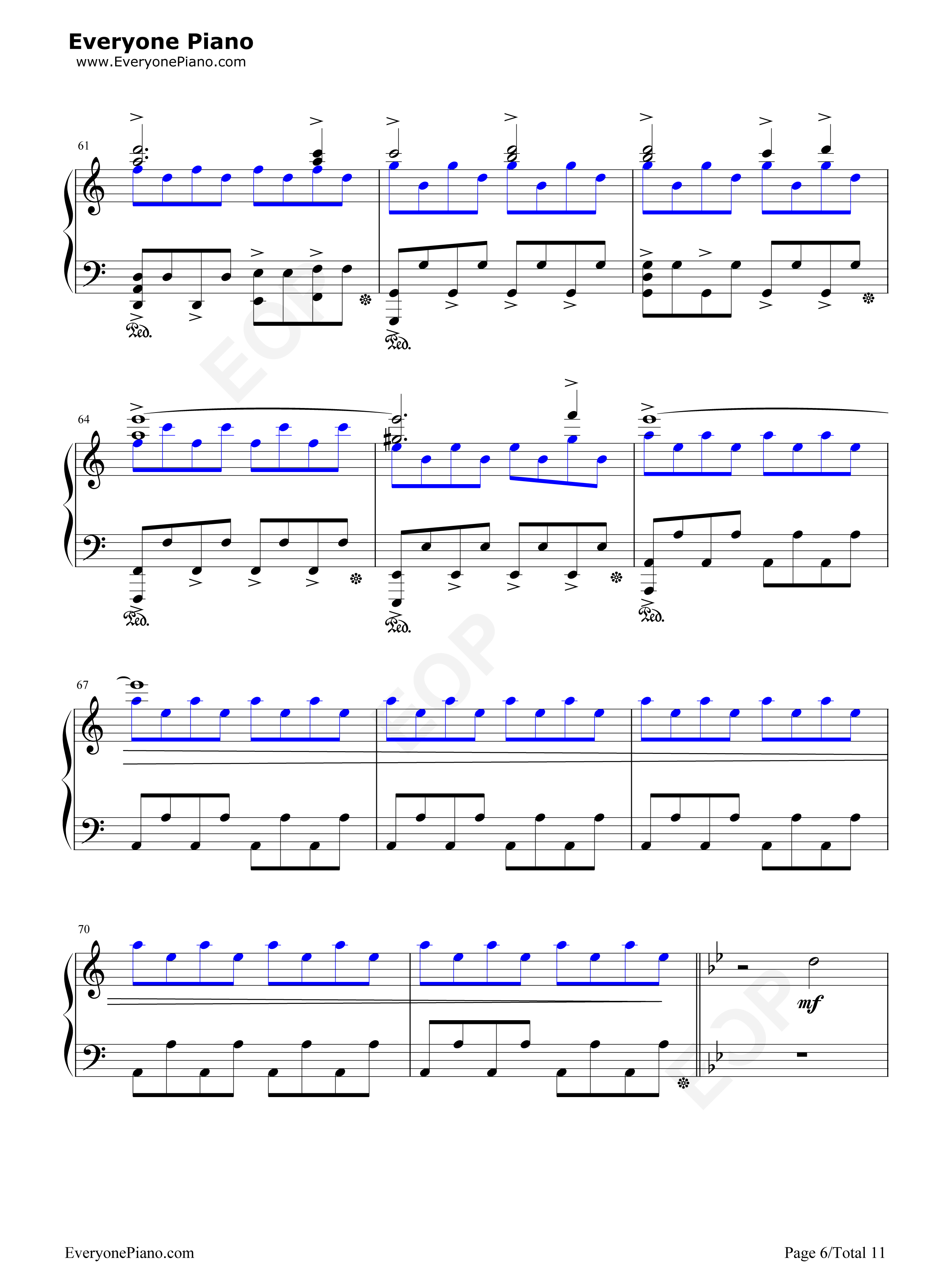 A Song of Storm and Fire钢琴谱-翼•年代记6