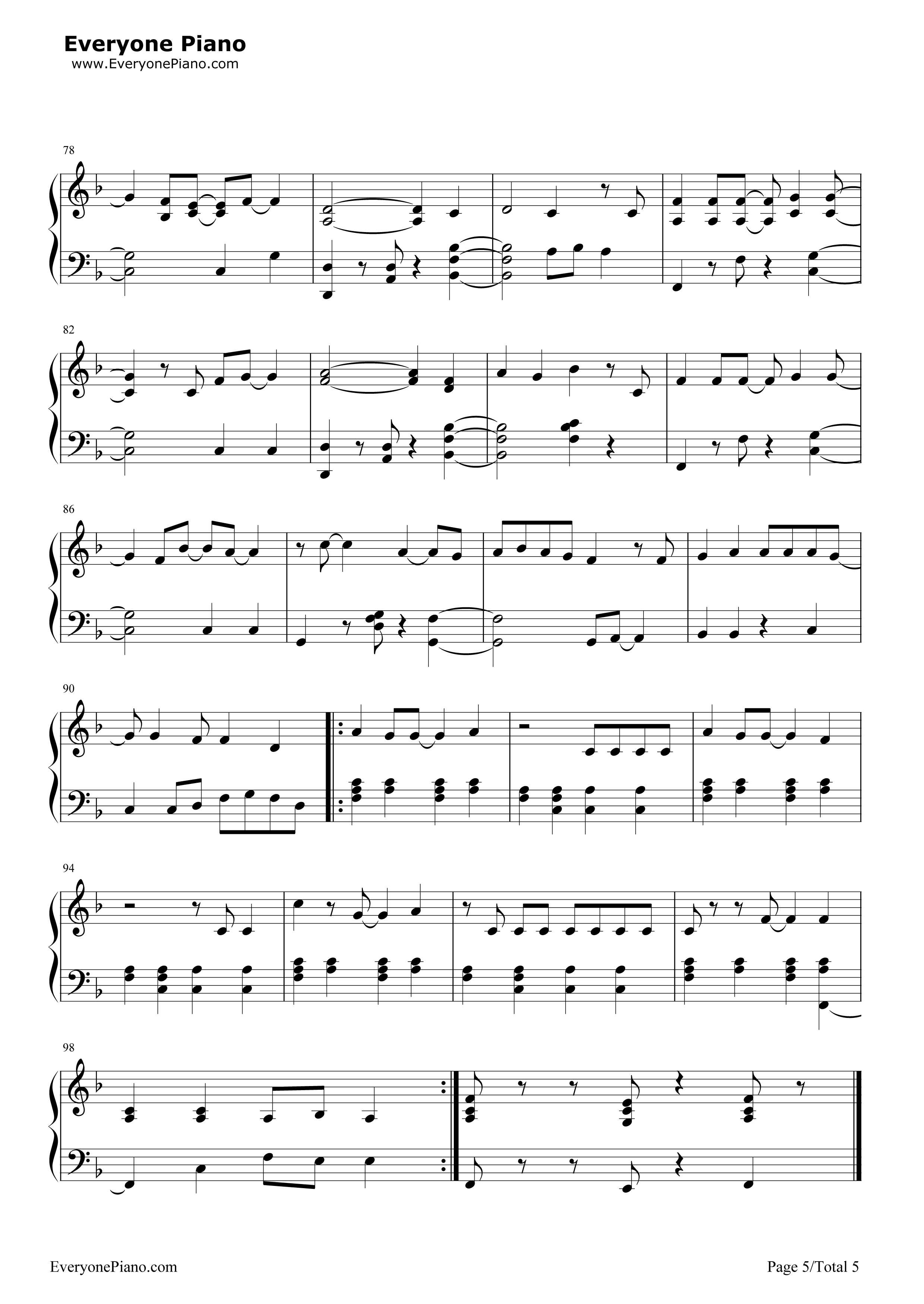 U.N.I.钢琴谱-Ed Sheeran5