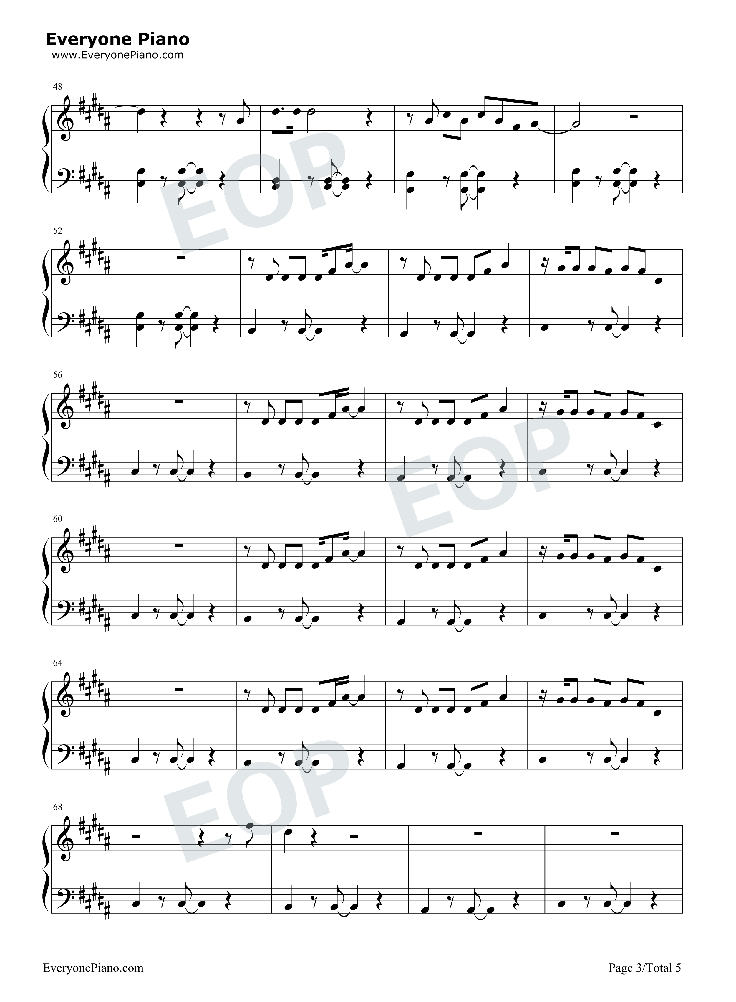 Promises钢琴谱-Calvin Harris Sam Smith3