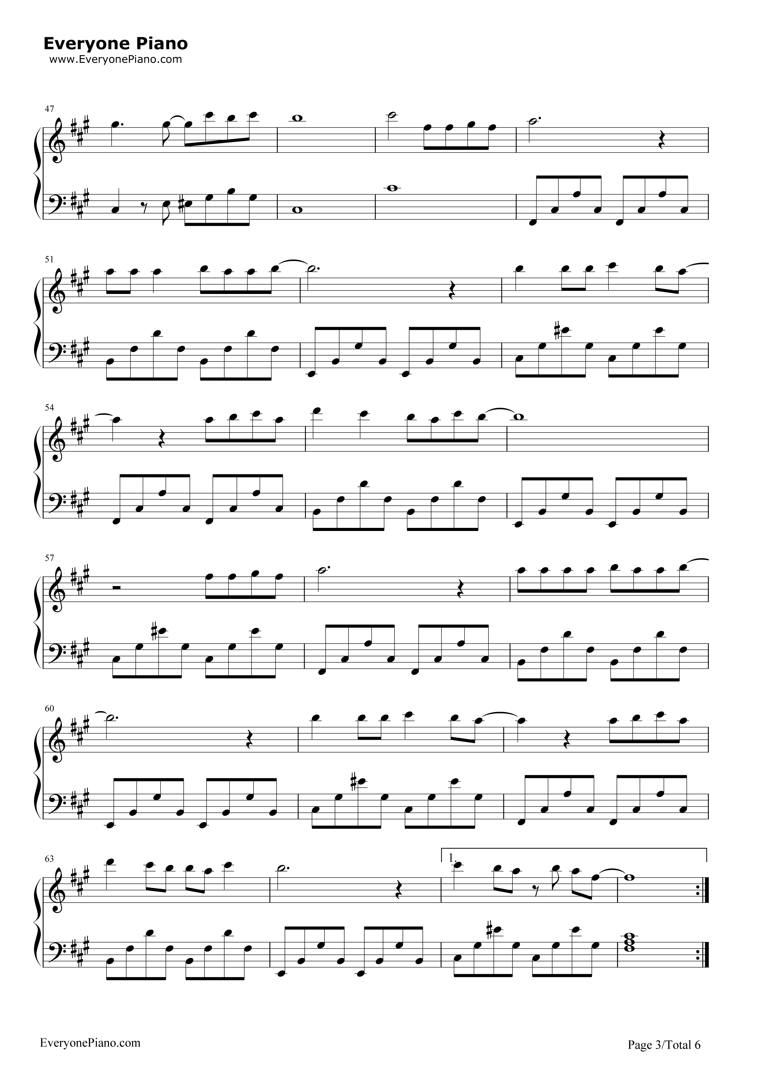 禁忌边界线钢琴谱-Walküre3