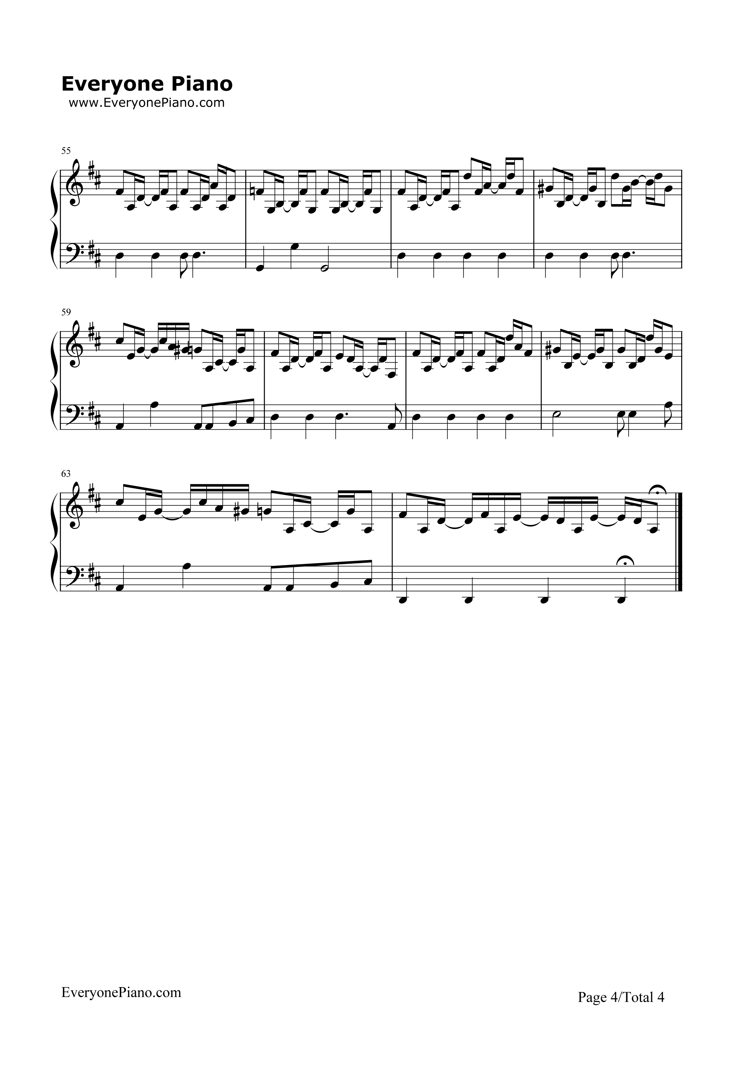 Brain Damage钢琴谱-Pink Floyd4