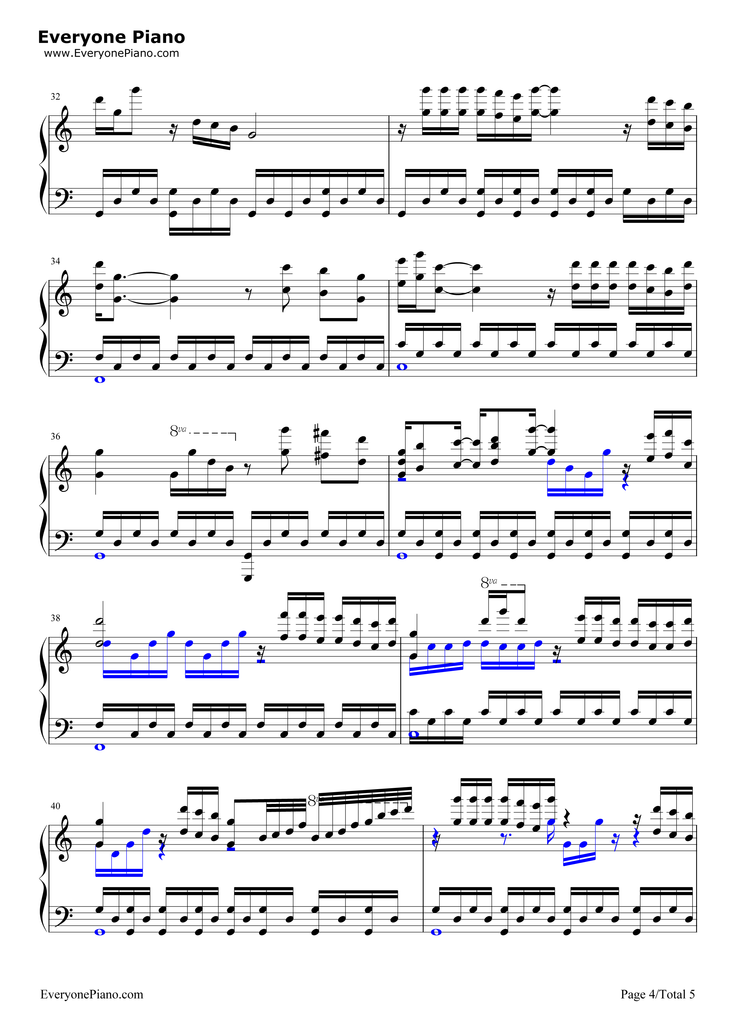 Deemo Title Song钢琴谱-Deemo4