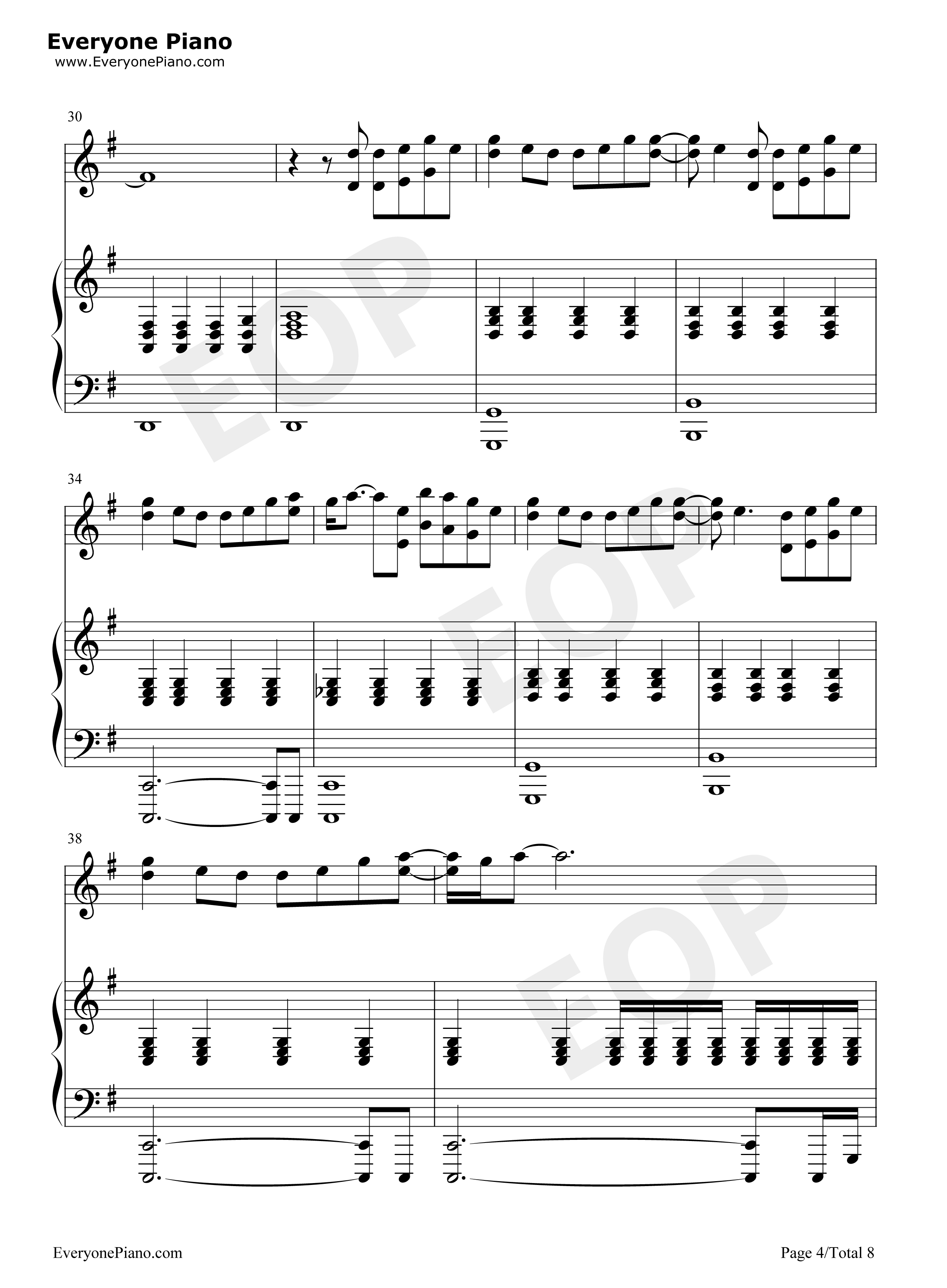 Fade钢琴谱-Lewis Capaldi4