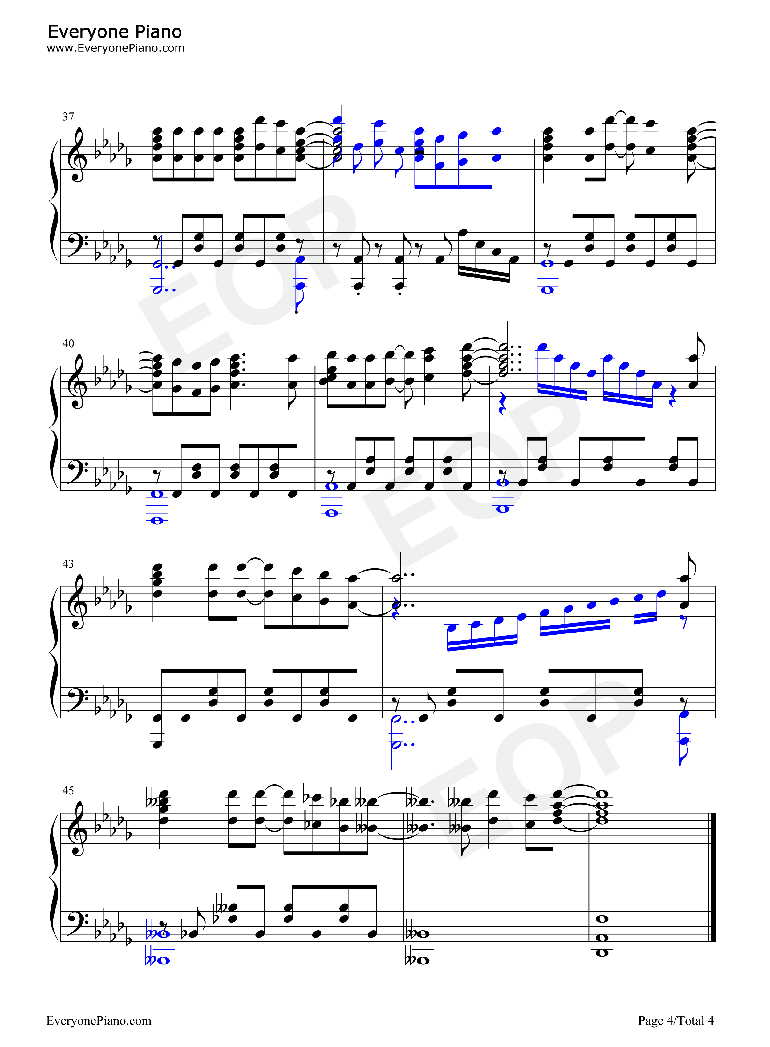 つぎはぎもよう钢琴谱-nano.RIPE4