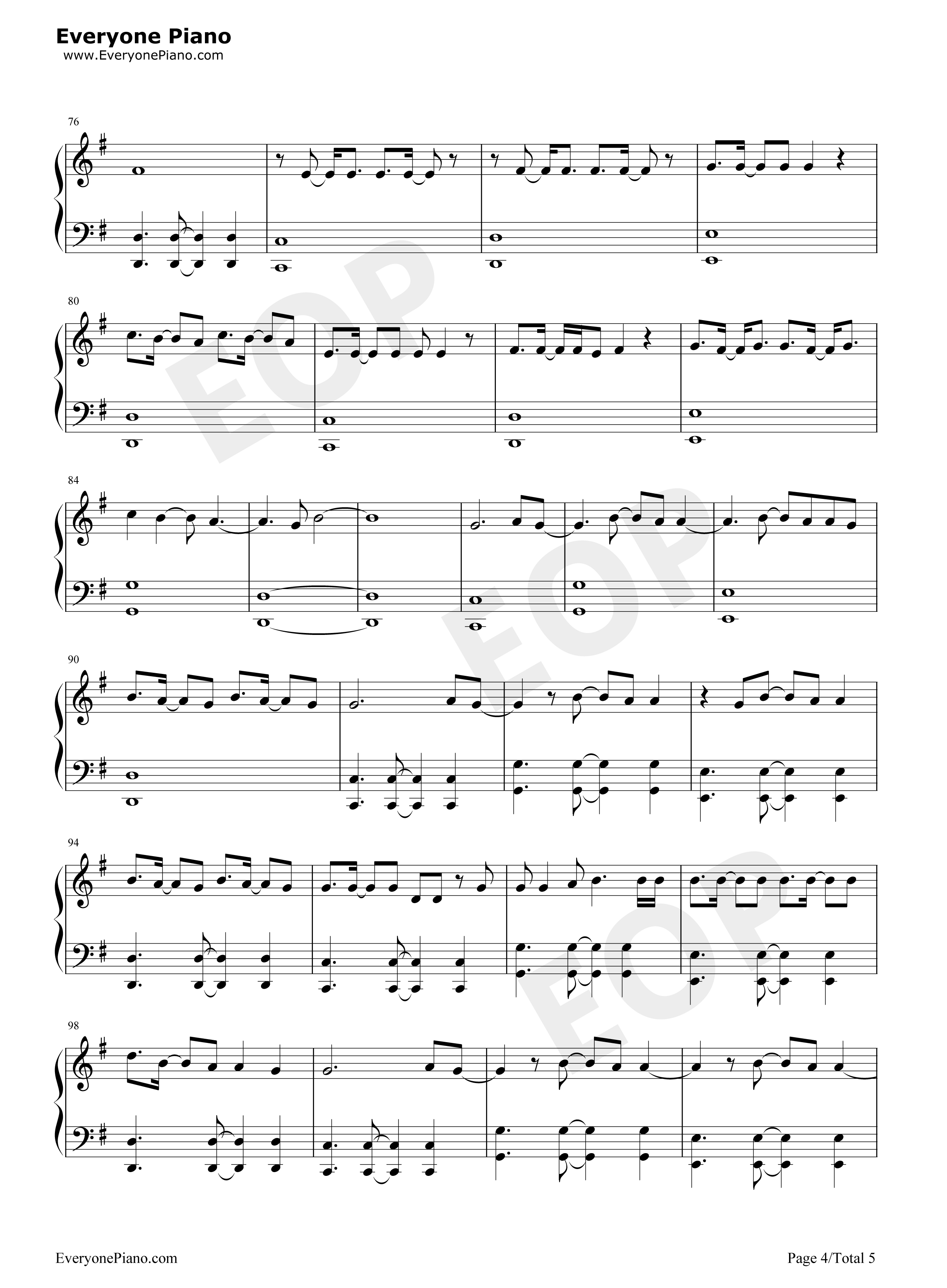 Love Wins钢琴谱-Carrie Underwood4