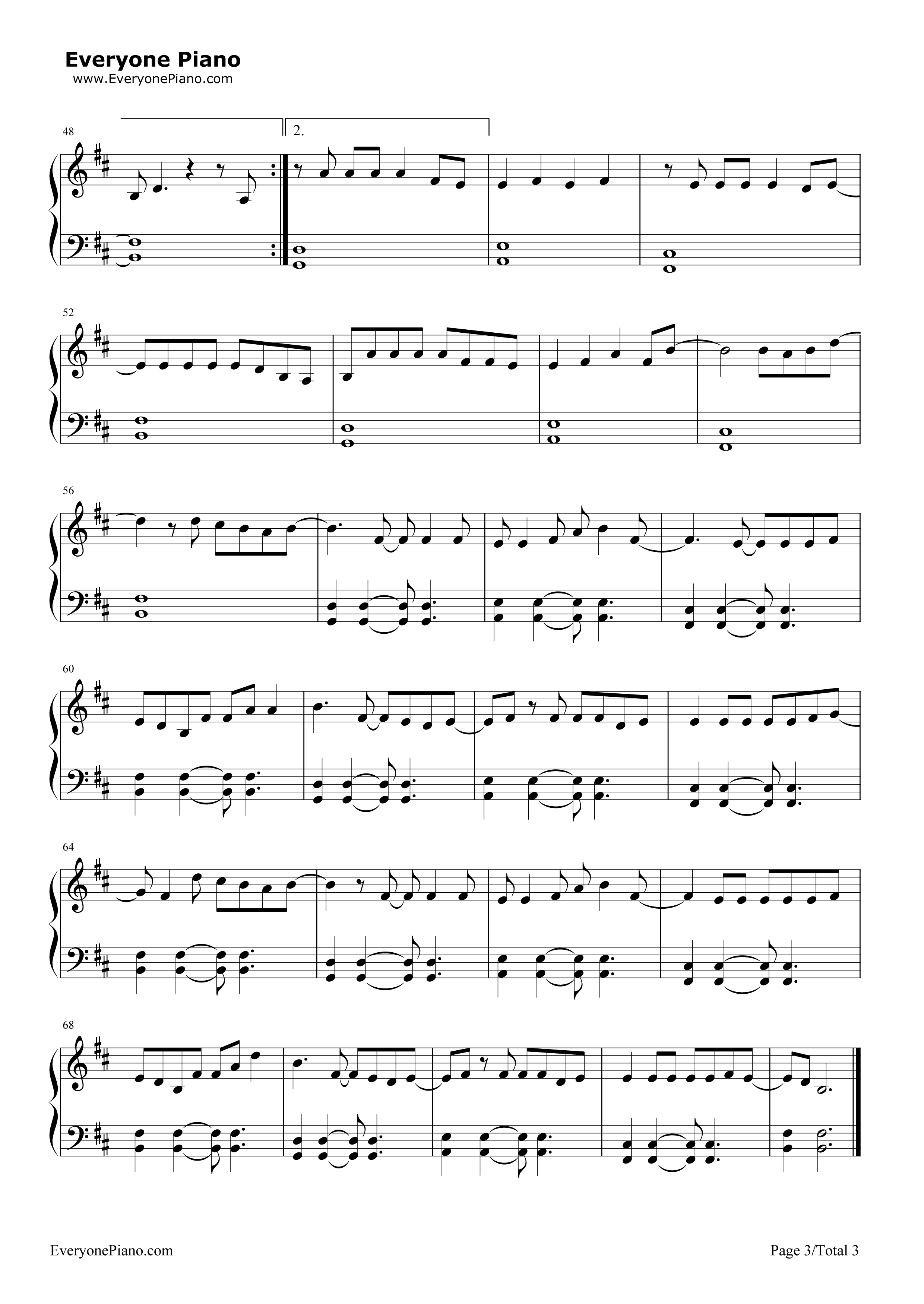 The Fighter钢琴谱-Keith Urban Carrie Underwood3