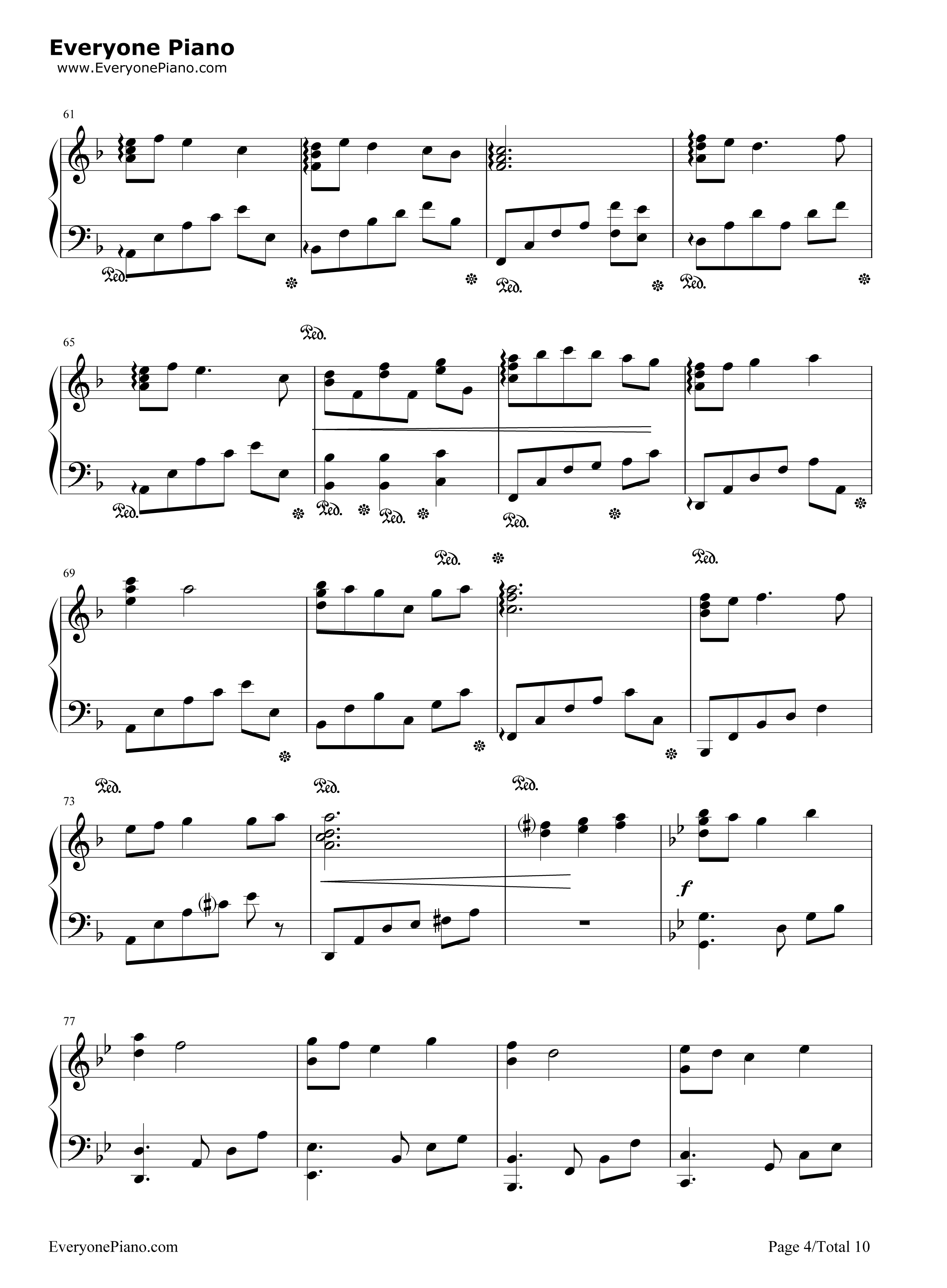 Everytime You Kissed Me钢琴谱-Emily Bindiger4