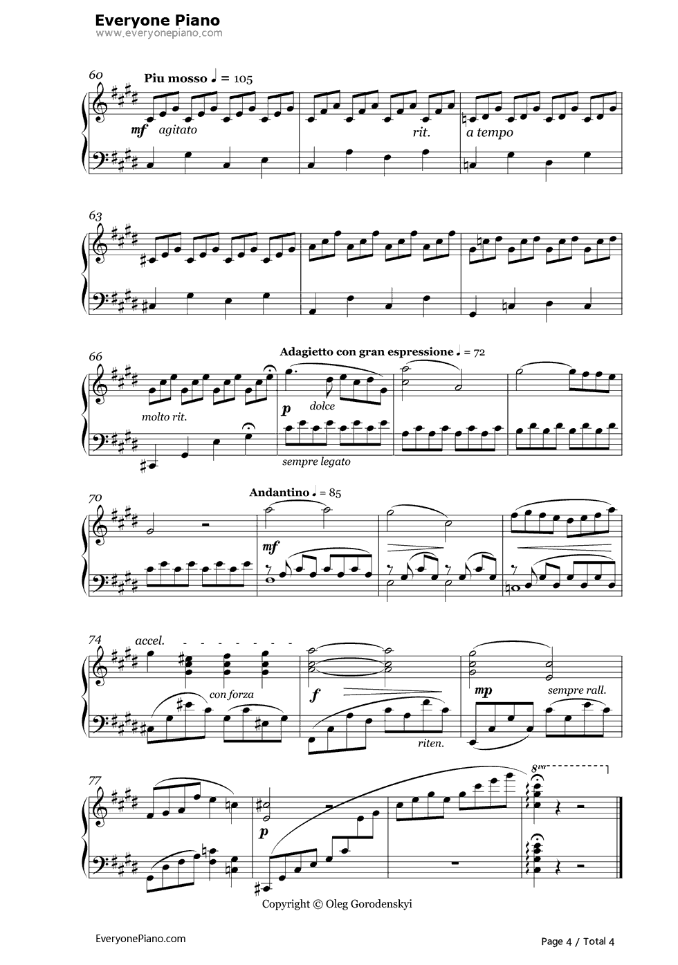 Prelude pour grand钢琴谱-Oleg Gorodenskyi4