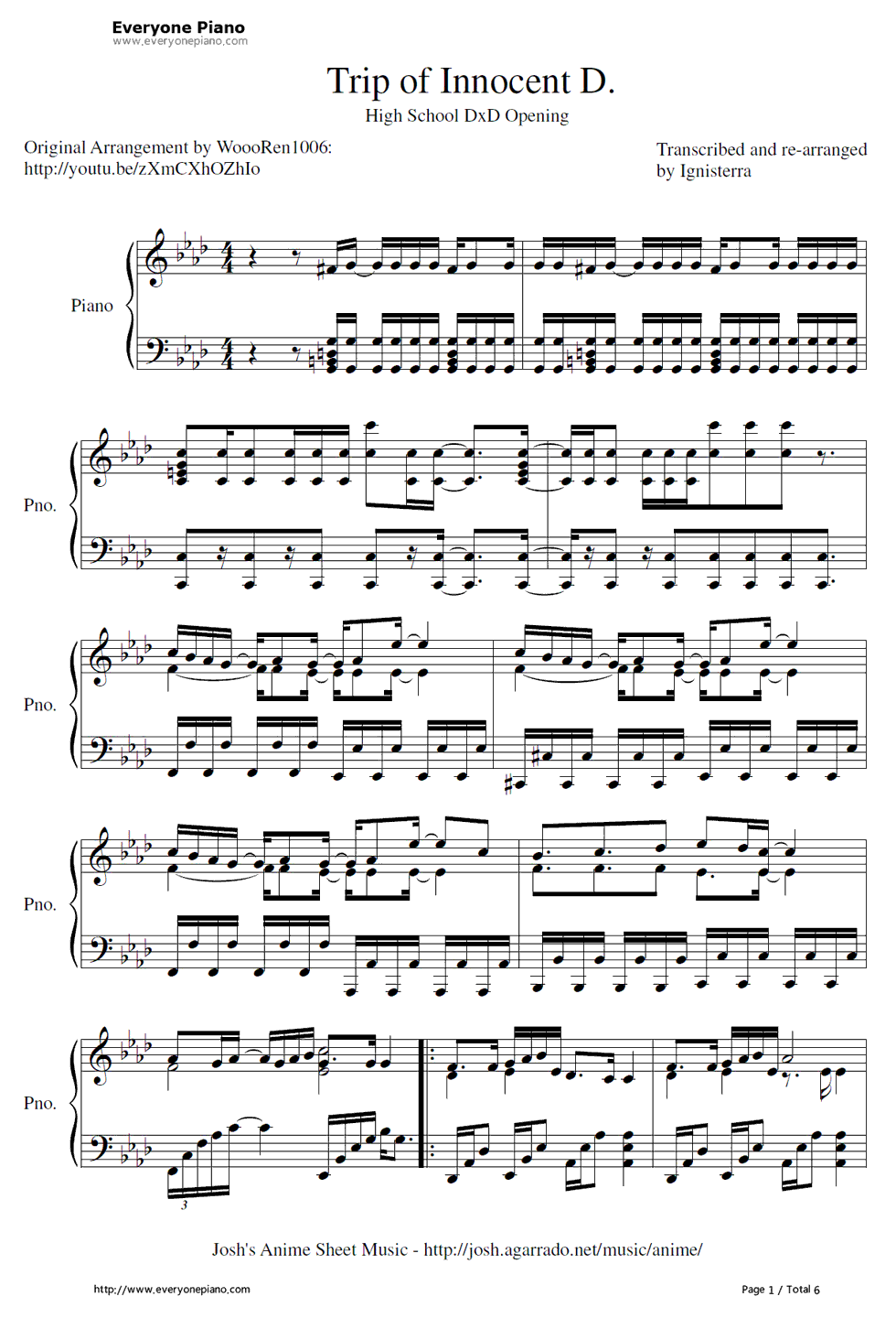 Trip 钢琴谱-Larval Stage Planning1