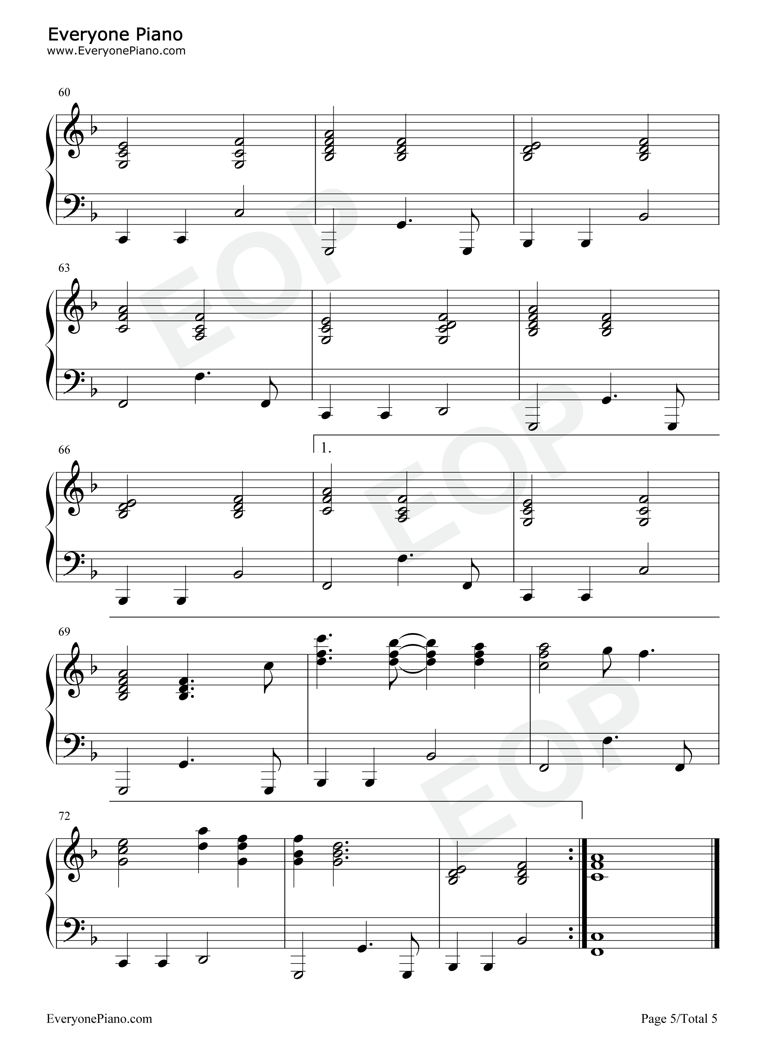 Song for No One钢琴谱-Shawn Mendes5