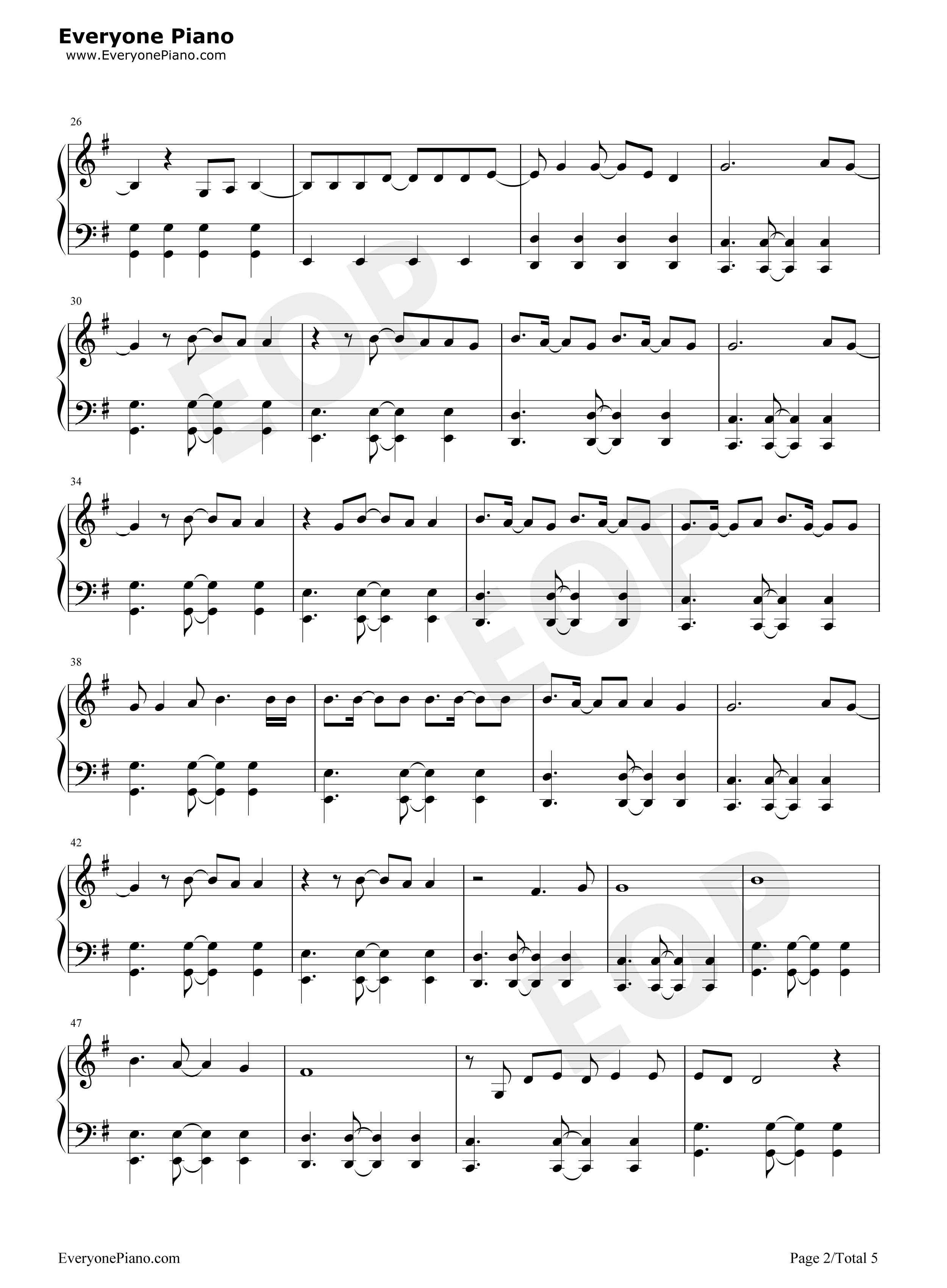 Love Wins钢琴谱-Carrie Underwood2
