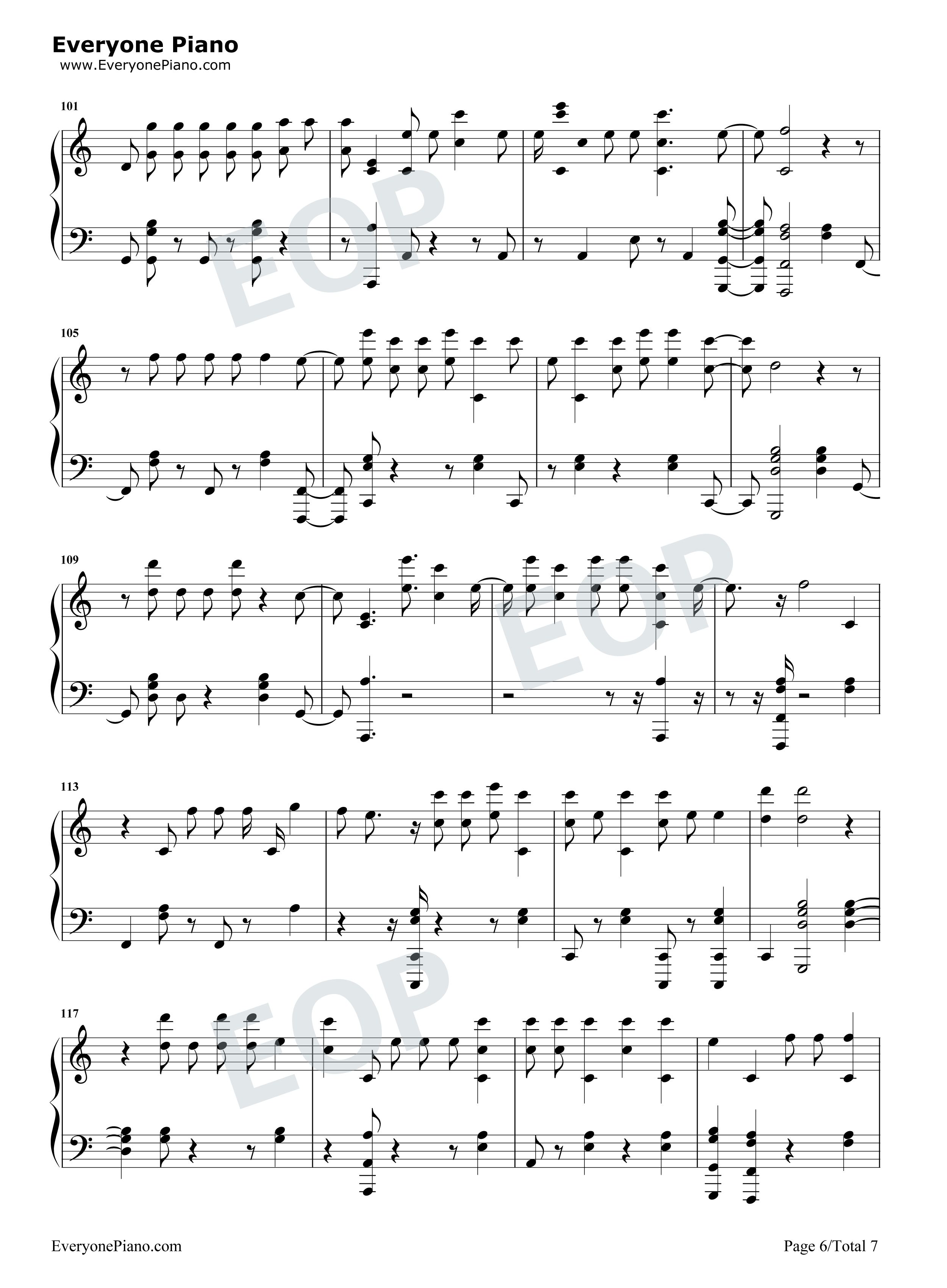 Échame La Culpa钢琴谱-Luis Fonsi Demi Lovato6