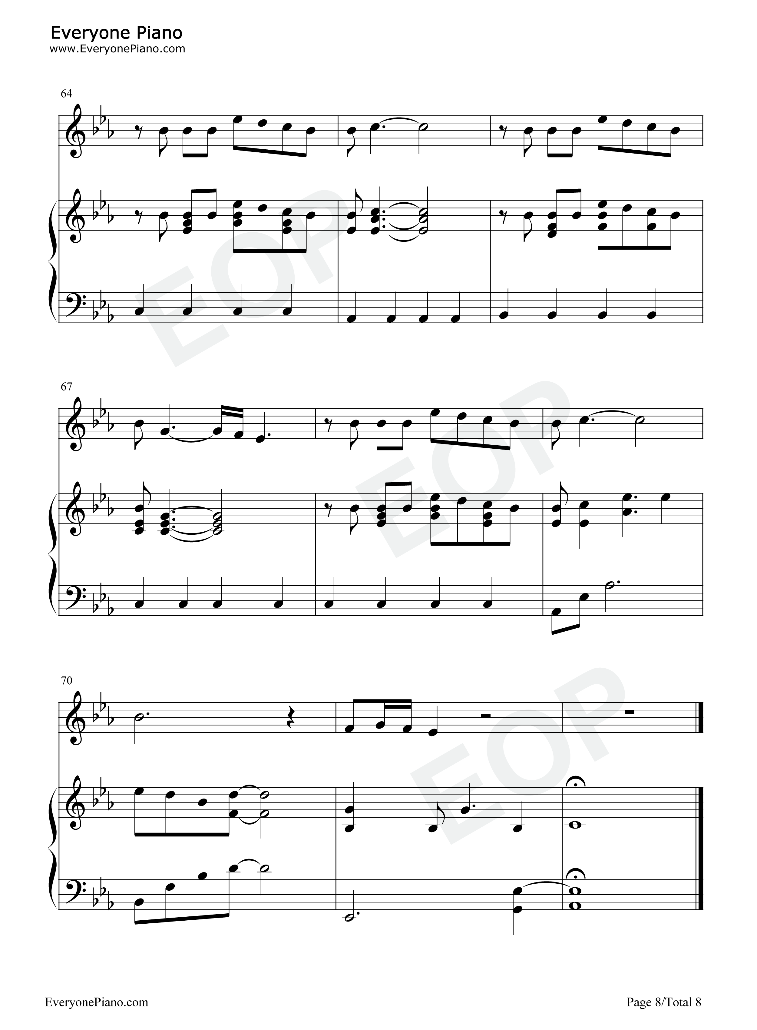 In the Mirror钢琴谱-Demi Lovato8