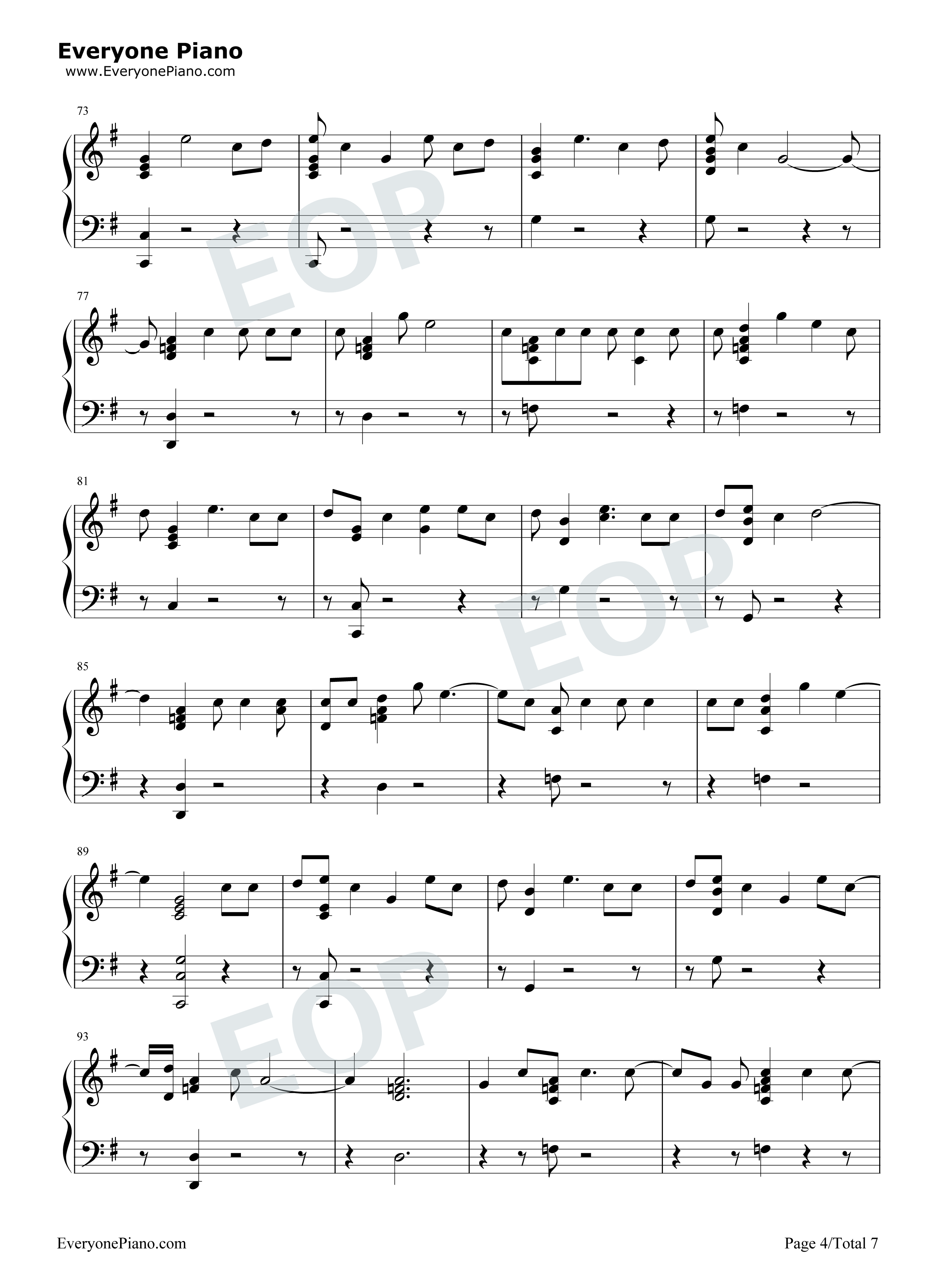 Getaway Car钢琴谱-Taylor Swift4