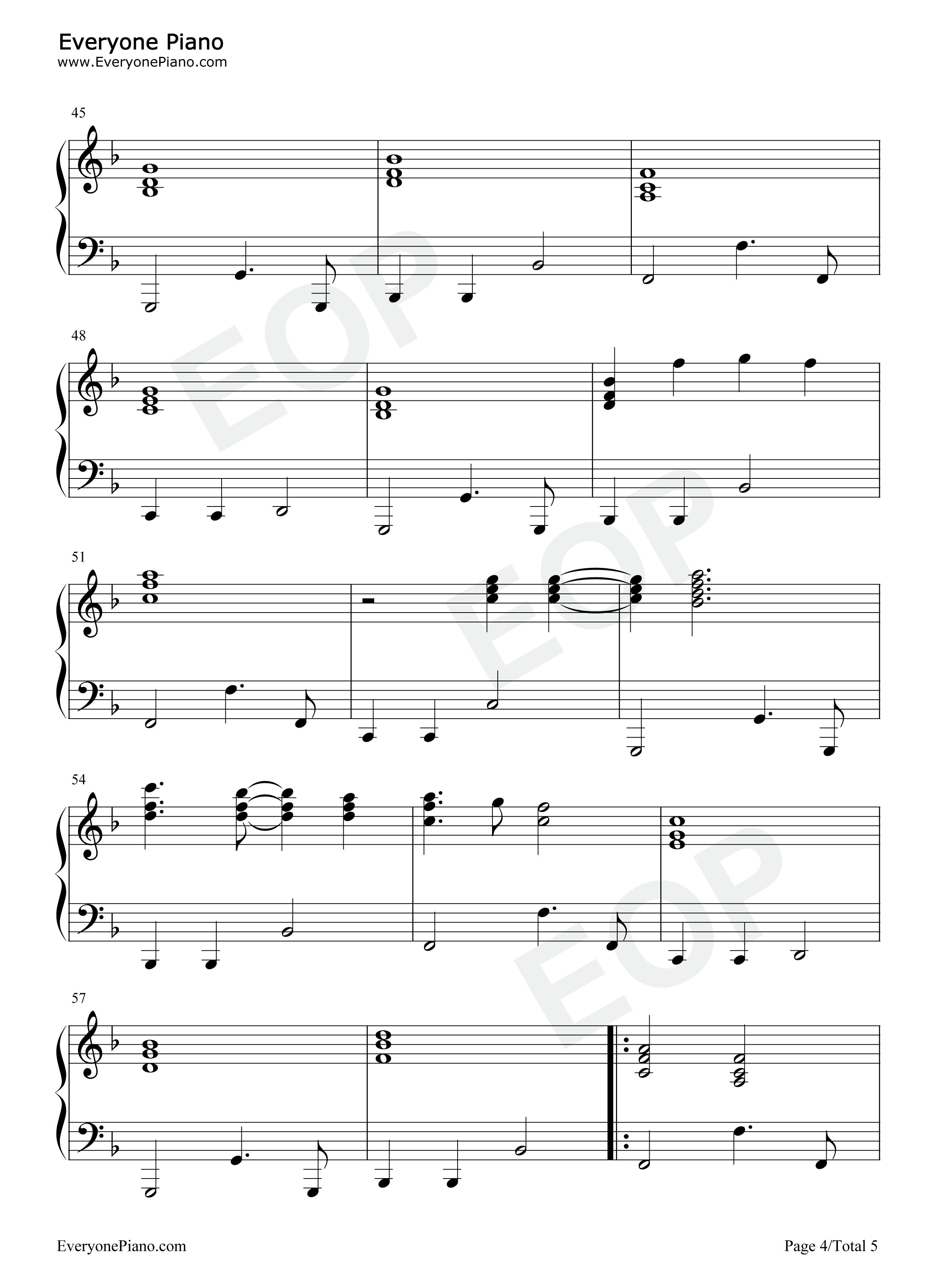 Song for No One钢琴谱-Shawn Mendes4