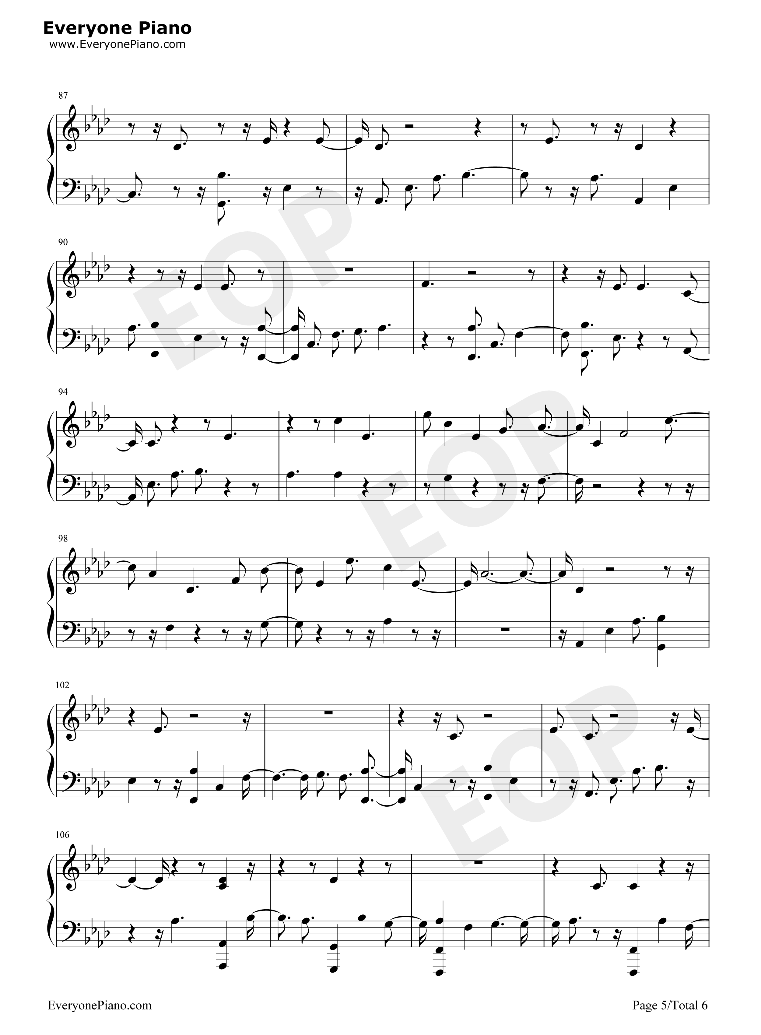 Dear Lover钢琴谱-Little Mix5