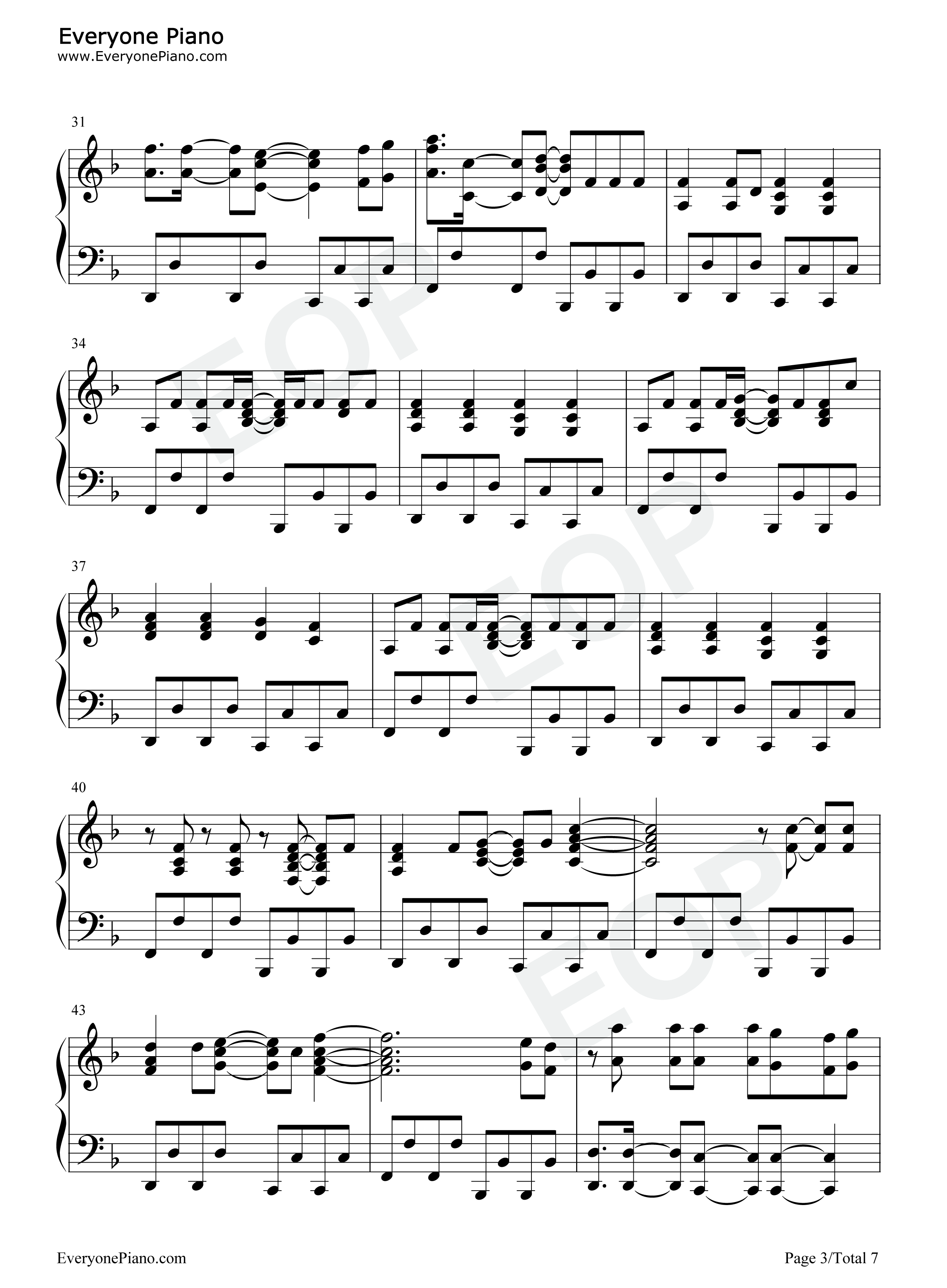 Dynamite钢琴谱-Taio Cruz3