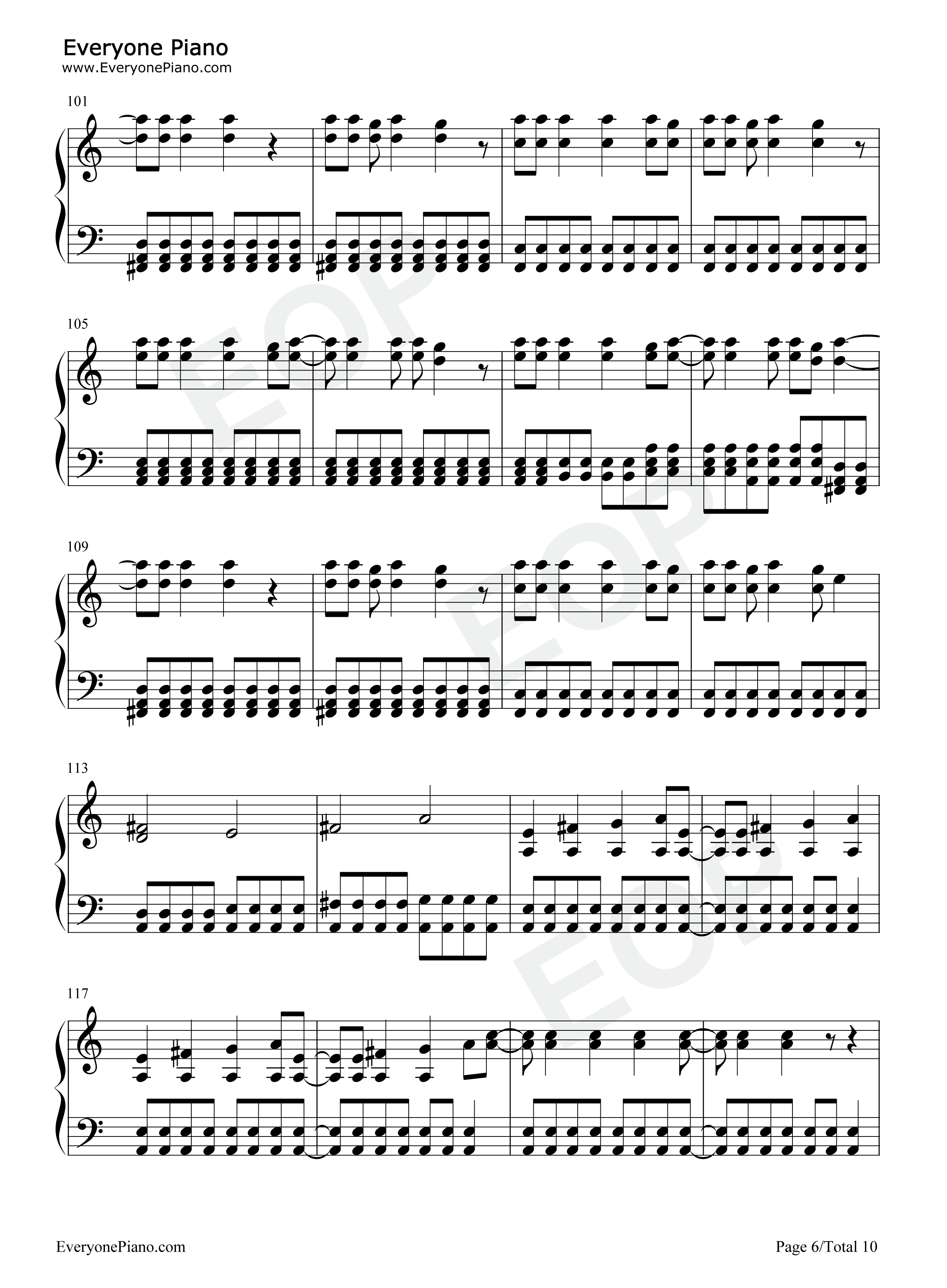The Pretender钢琴谱-Foo Fighters6