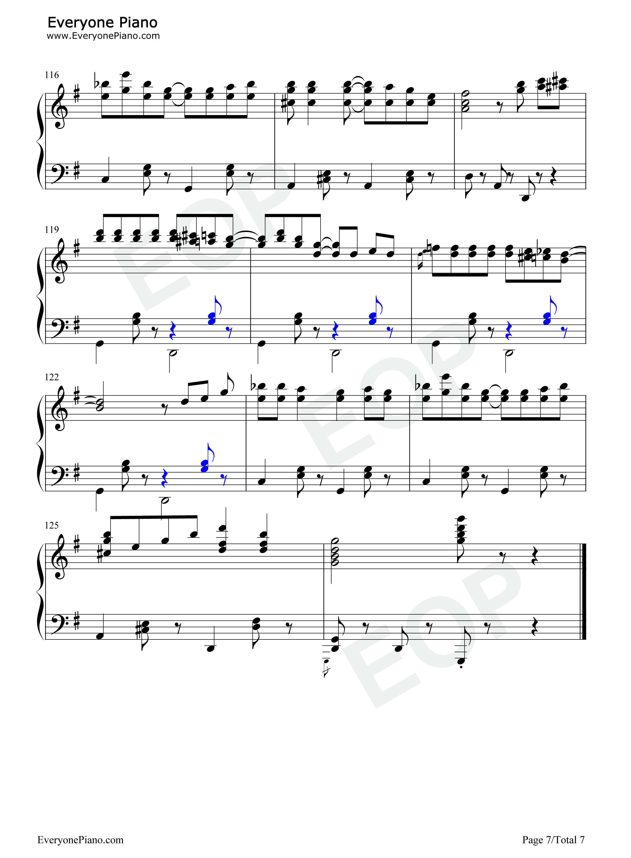 ちびうさ钢琴谱-有泽孝纪7