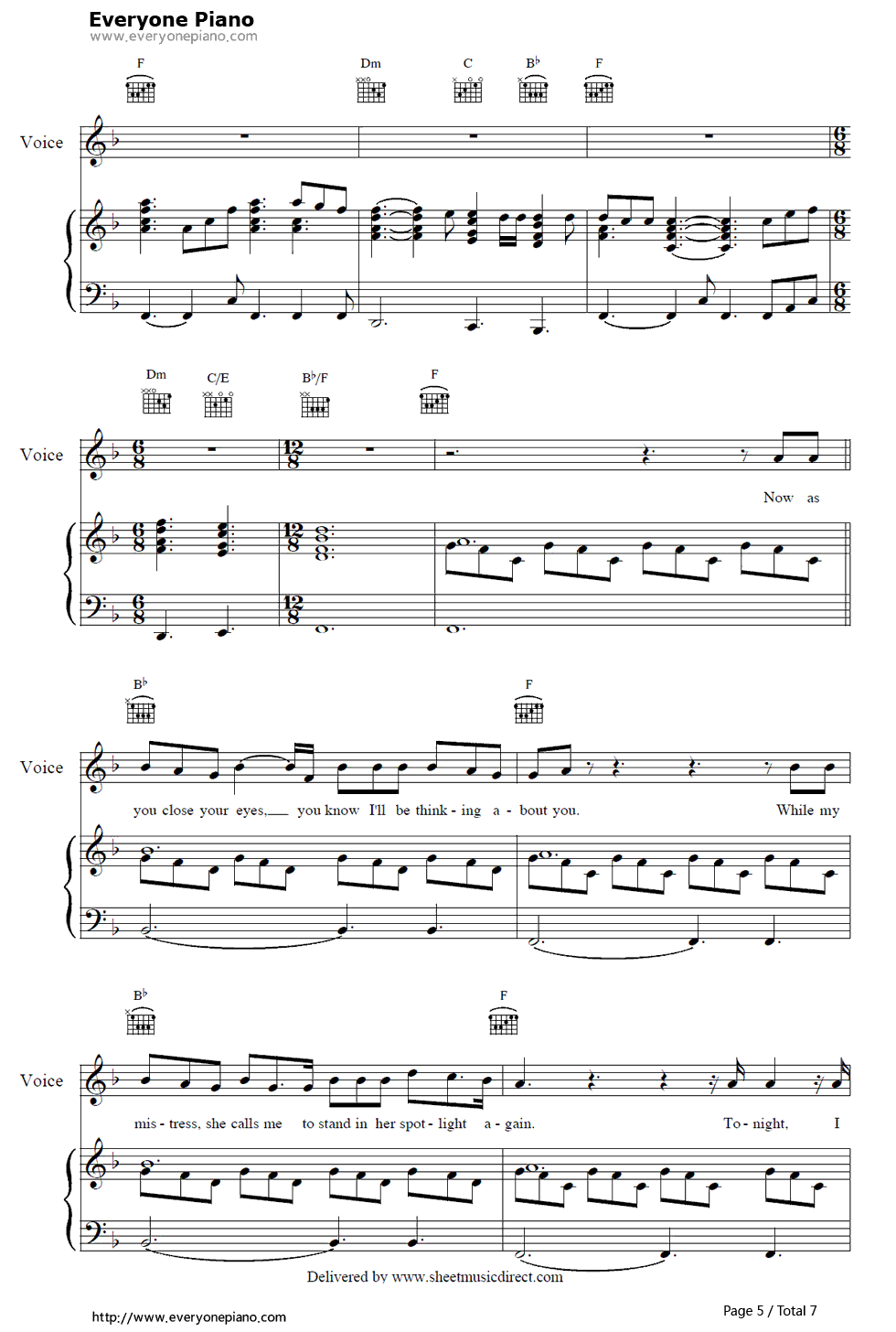 Bed of Roses钢琴谱-Bon Jovi5