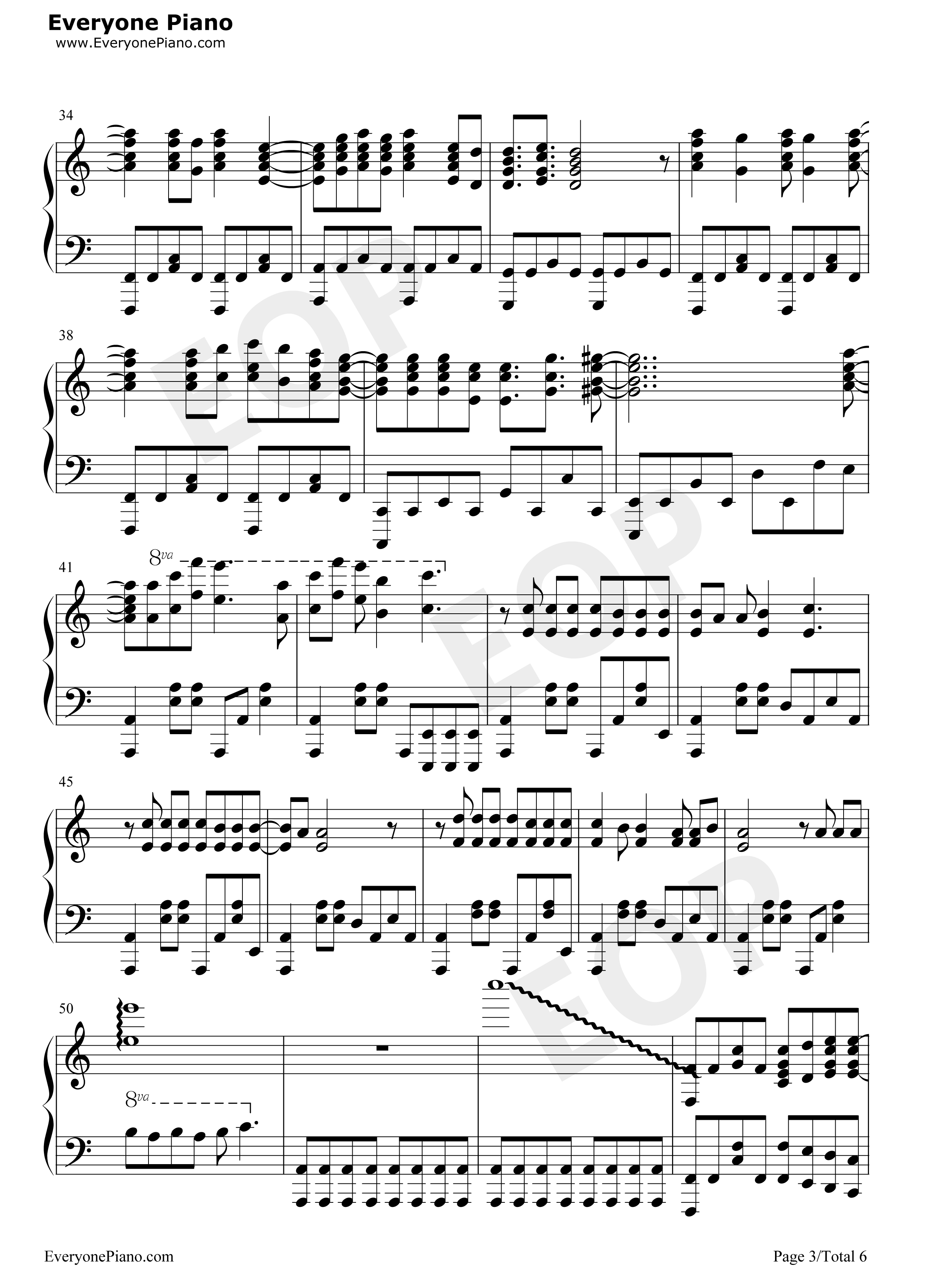 The Ballad of Mona Lisa钢琴谱-Panic! at the Disco3