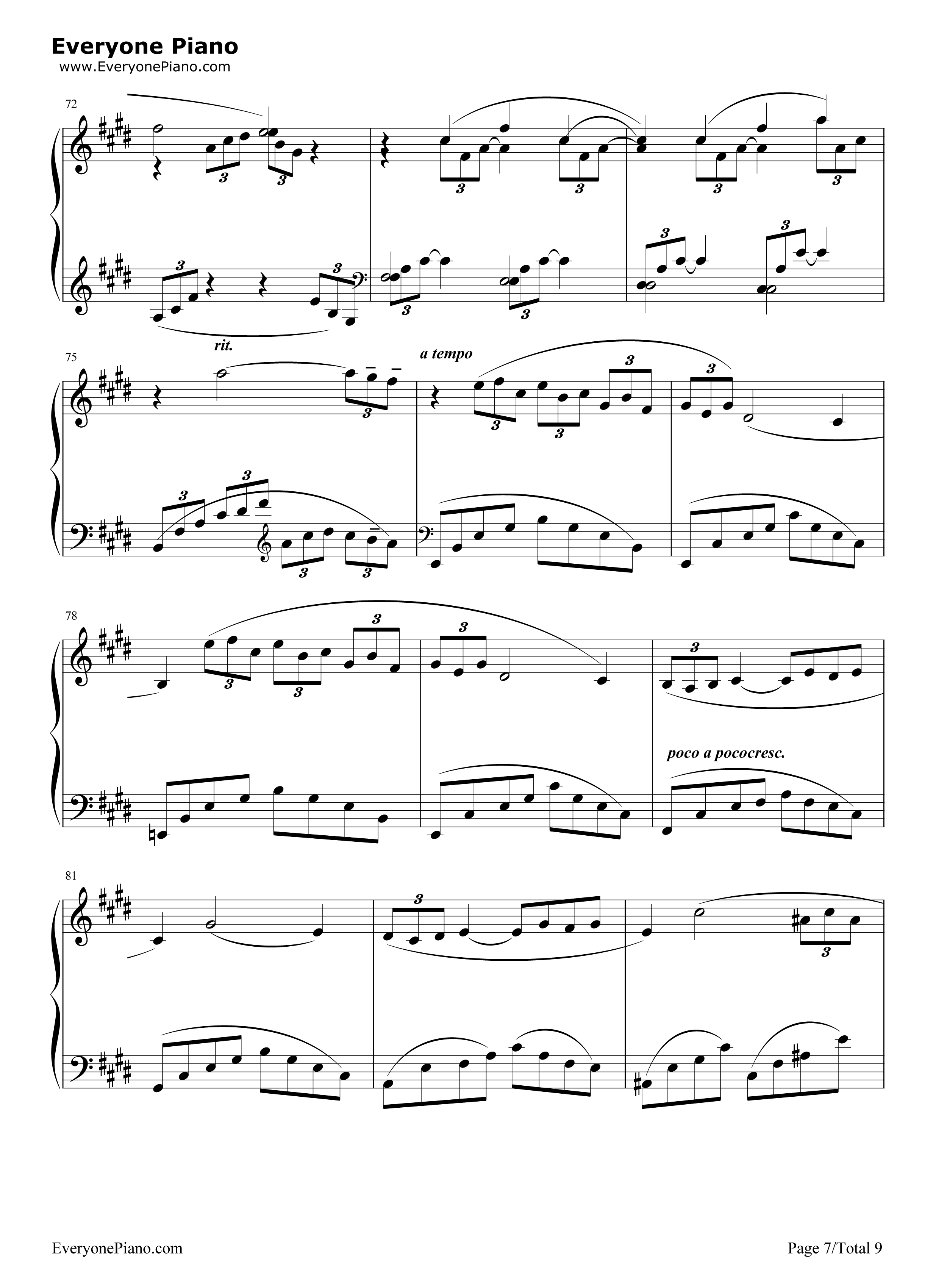 Arabesque No. 1钢琴谱-Claude Debussy7