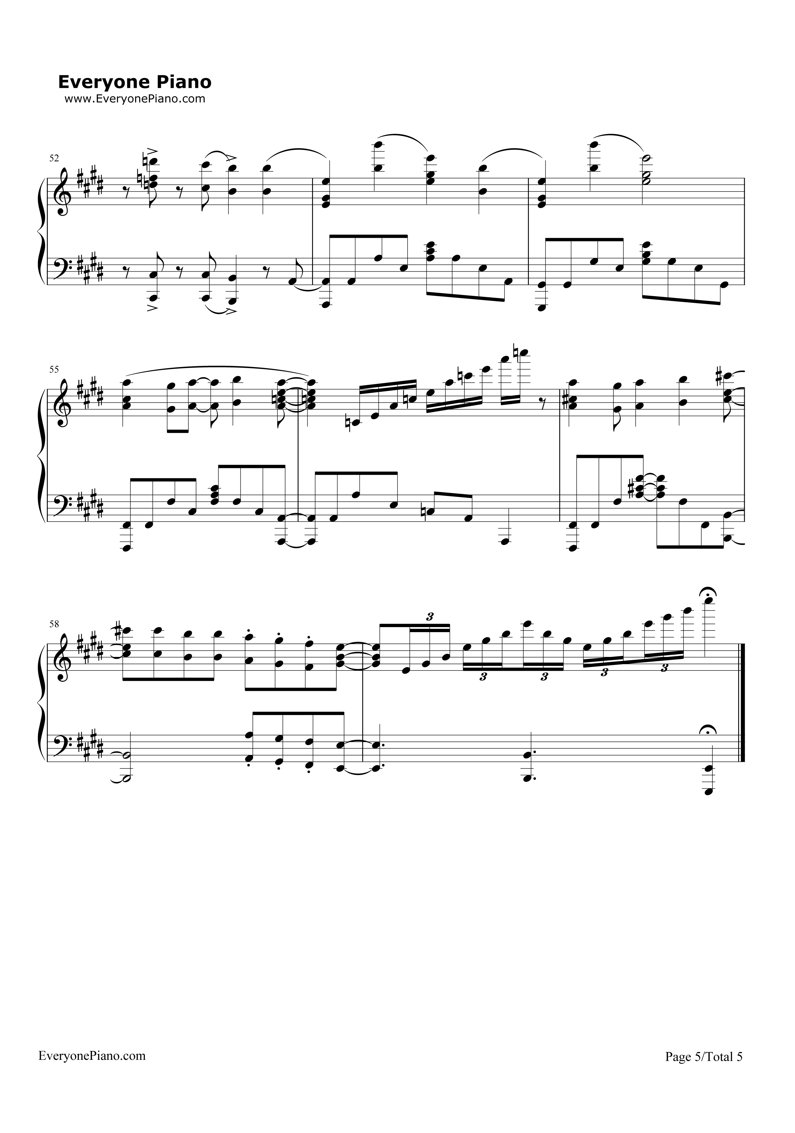 ノーポイッ！钢琴谱-Petit Rabbit's5