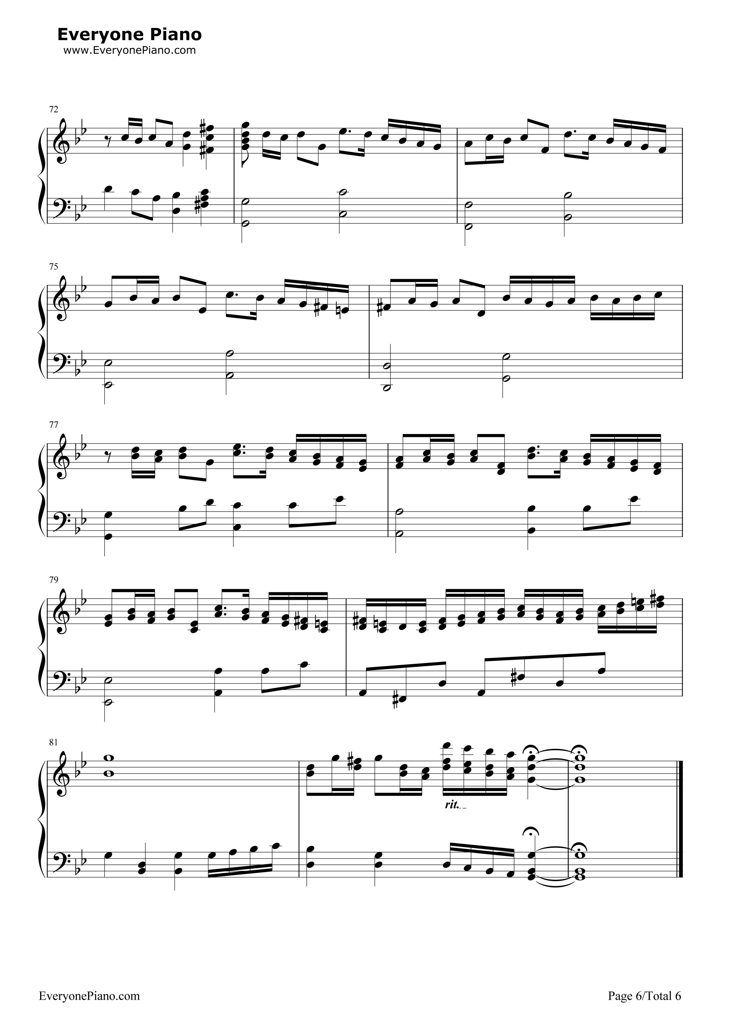 あんなに一绪だったのに钢琴谱-See-Saw6