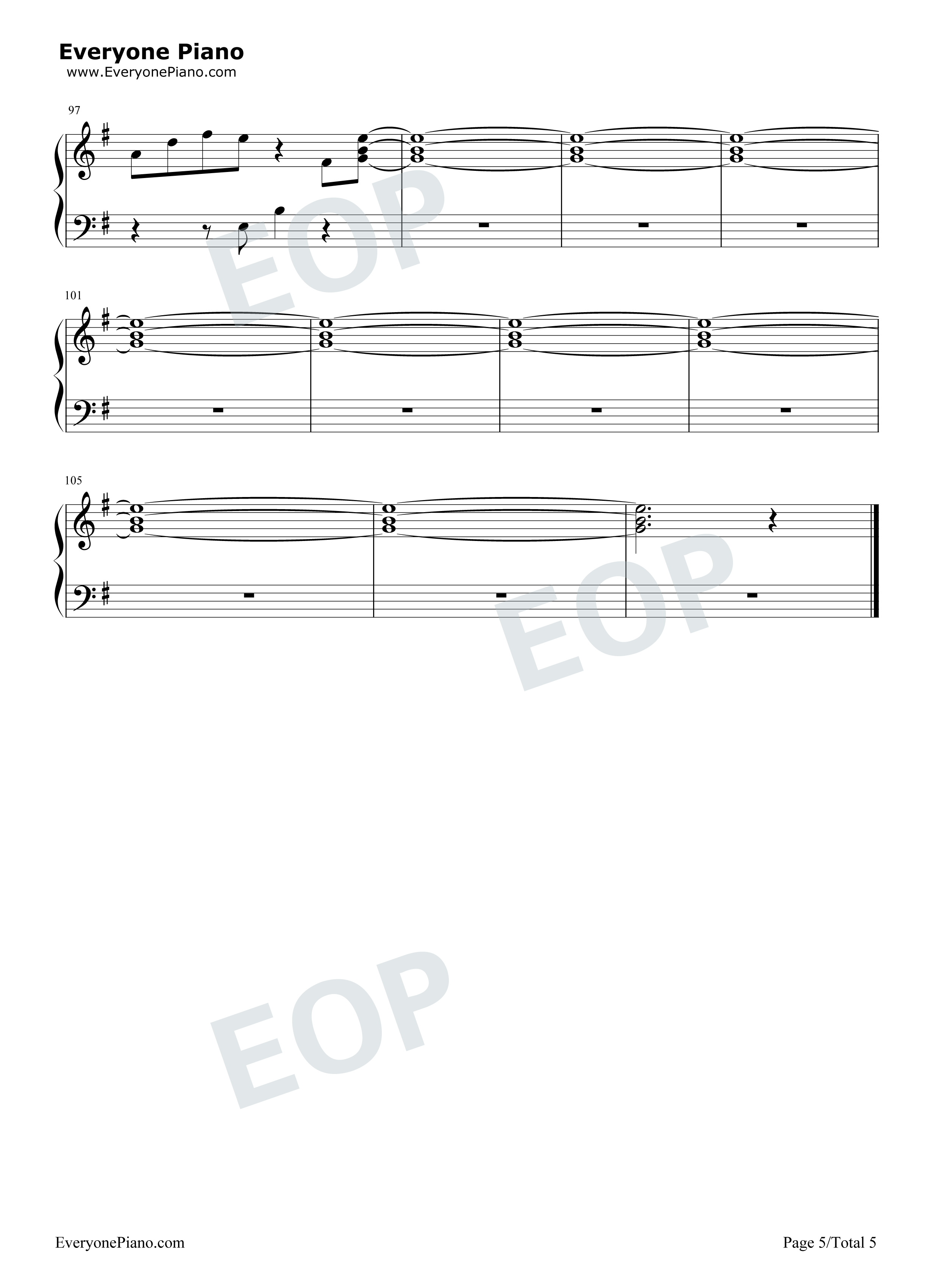 Don't Leave Me Alone钢琴谱-David Guetta Anne-Marie5