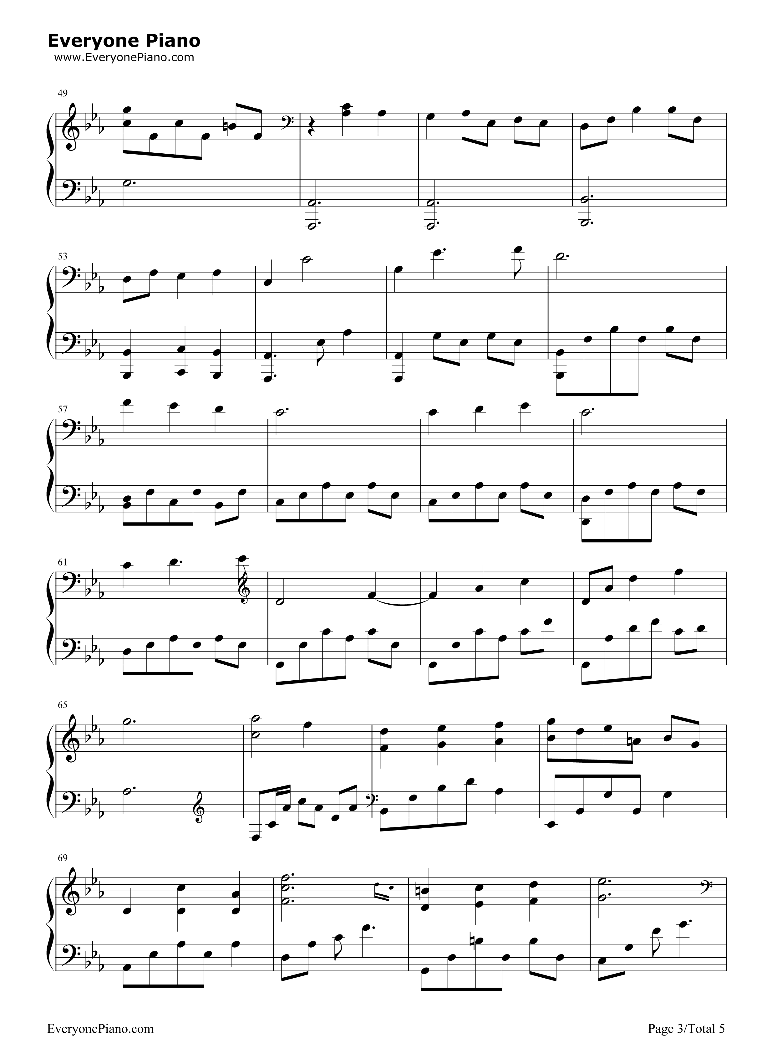 My Heart Is Crying钢琴谱-Stairway Games3