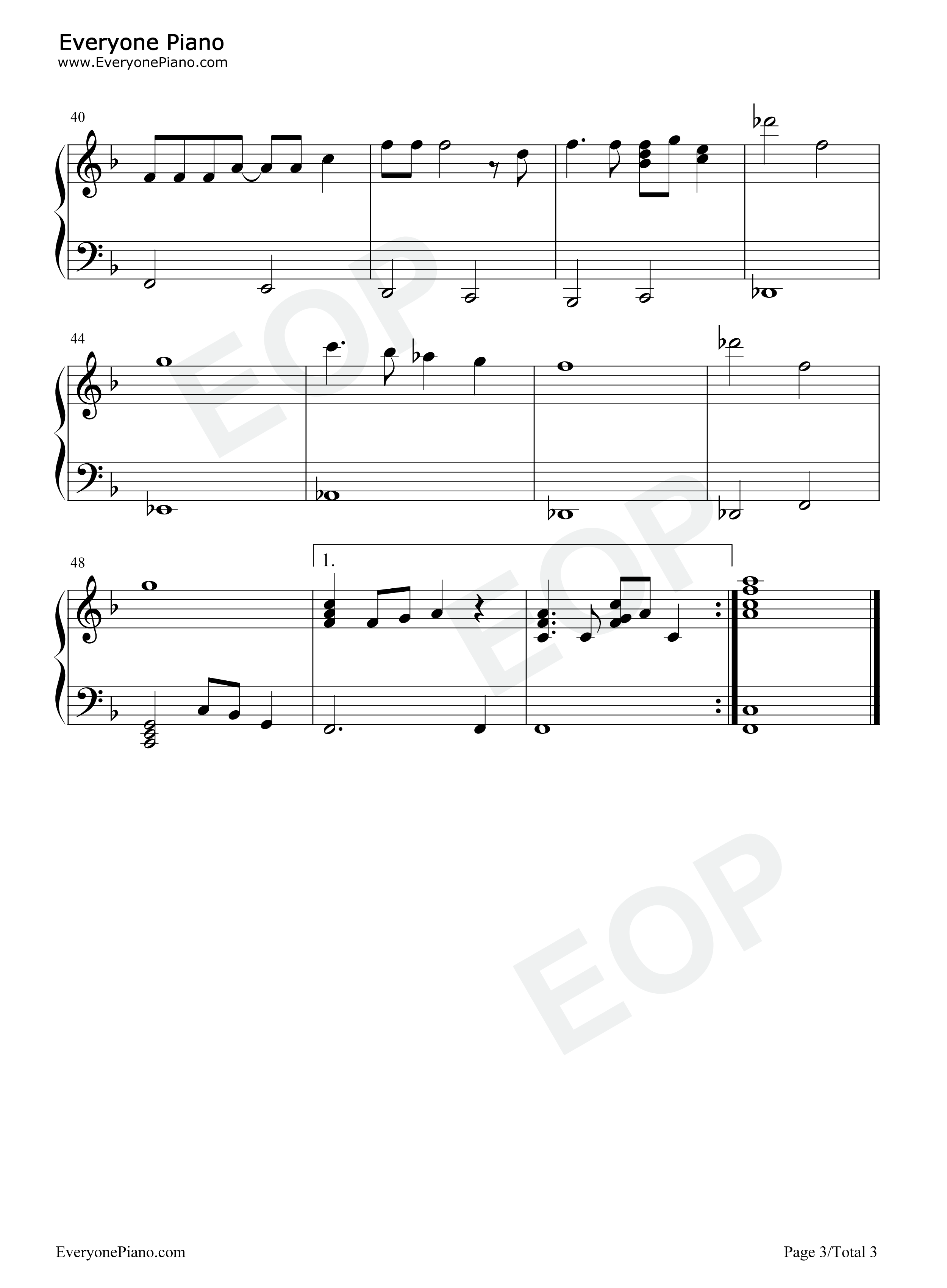 Goodbye Yellow Brick Road钢琴谱-Elton John3