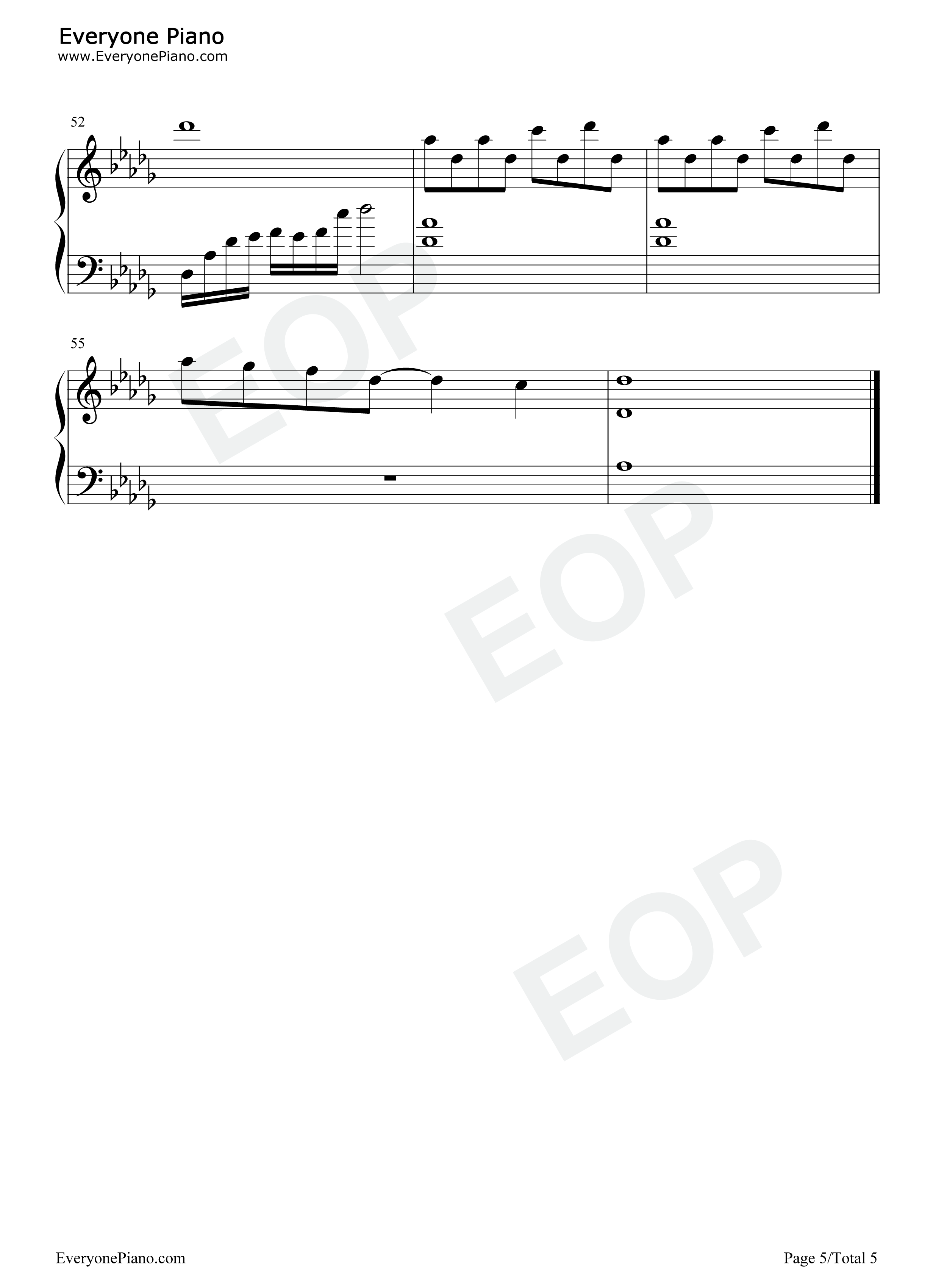 追寻你钢琴谱-王天戈 川青5