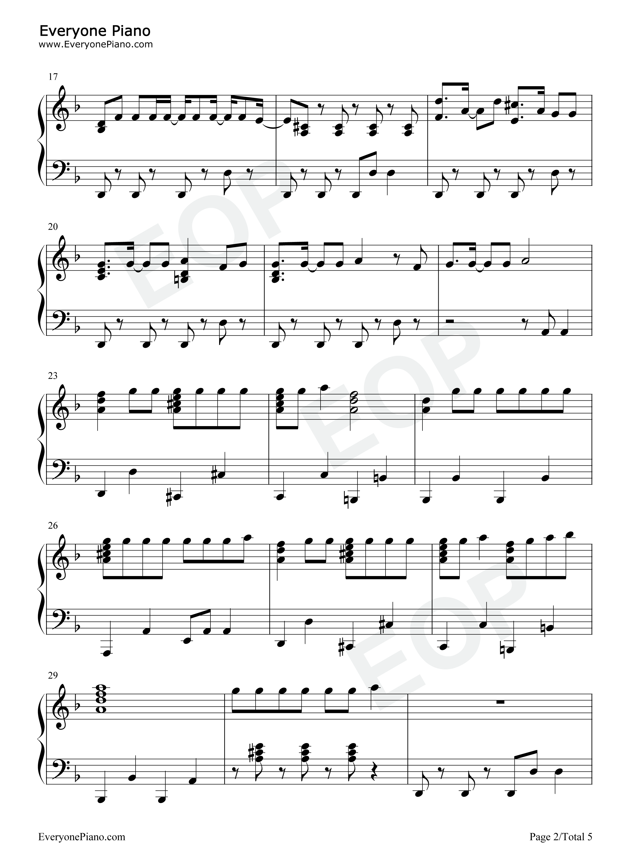 Piece of You钢琴谱-Shawn Mendes2
