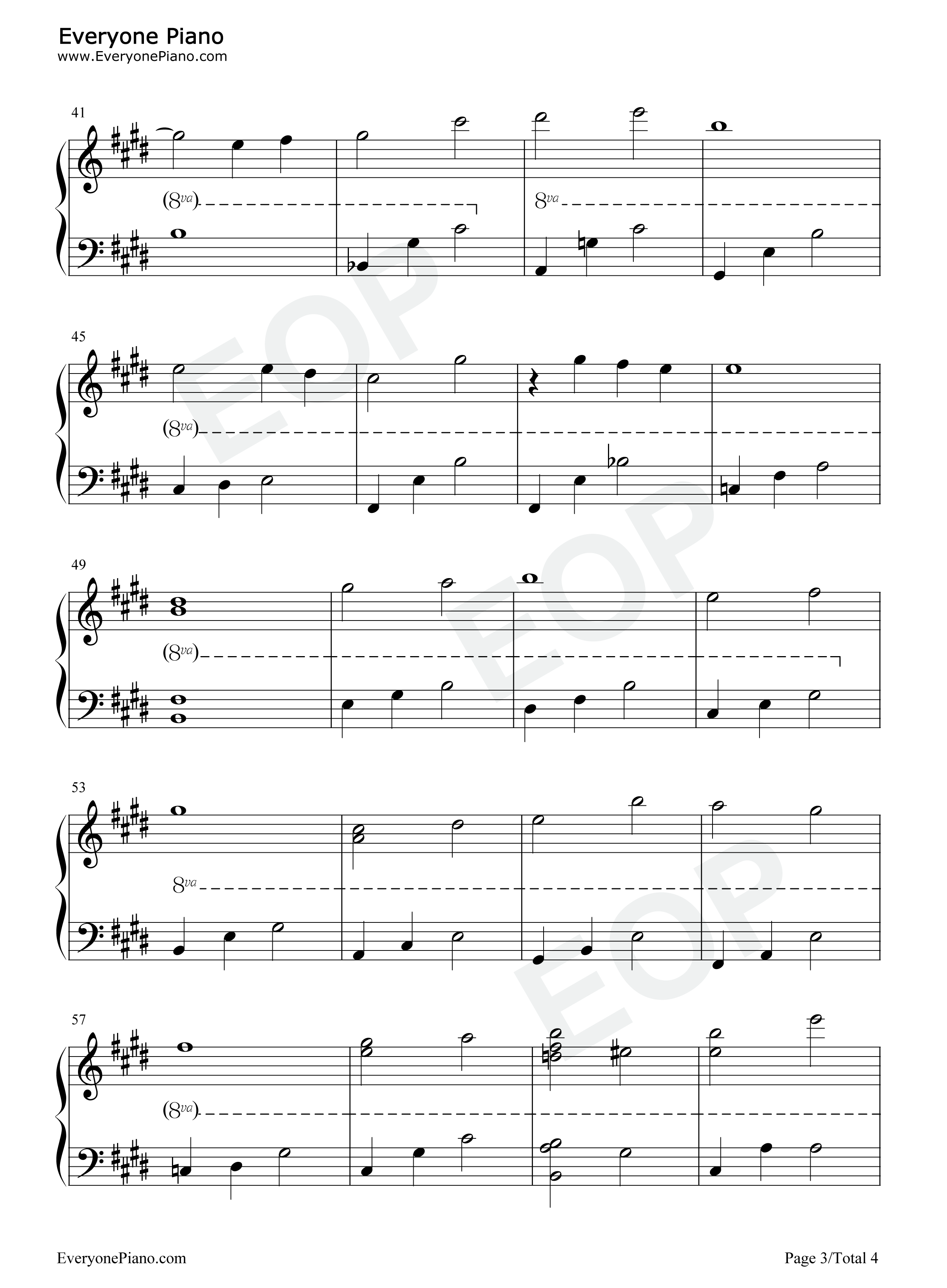 優しさは風のように钢琴谱-妹尾武3