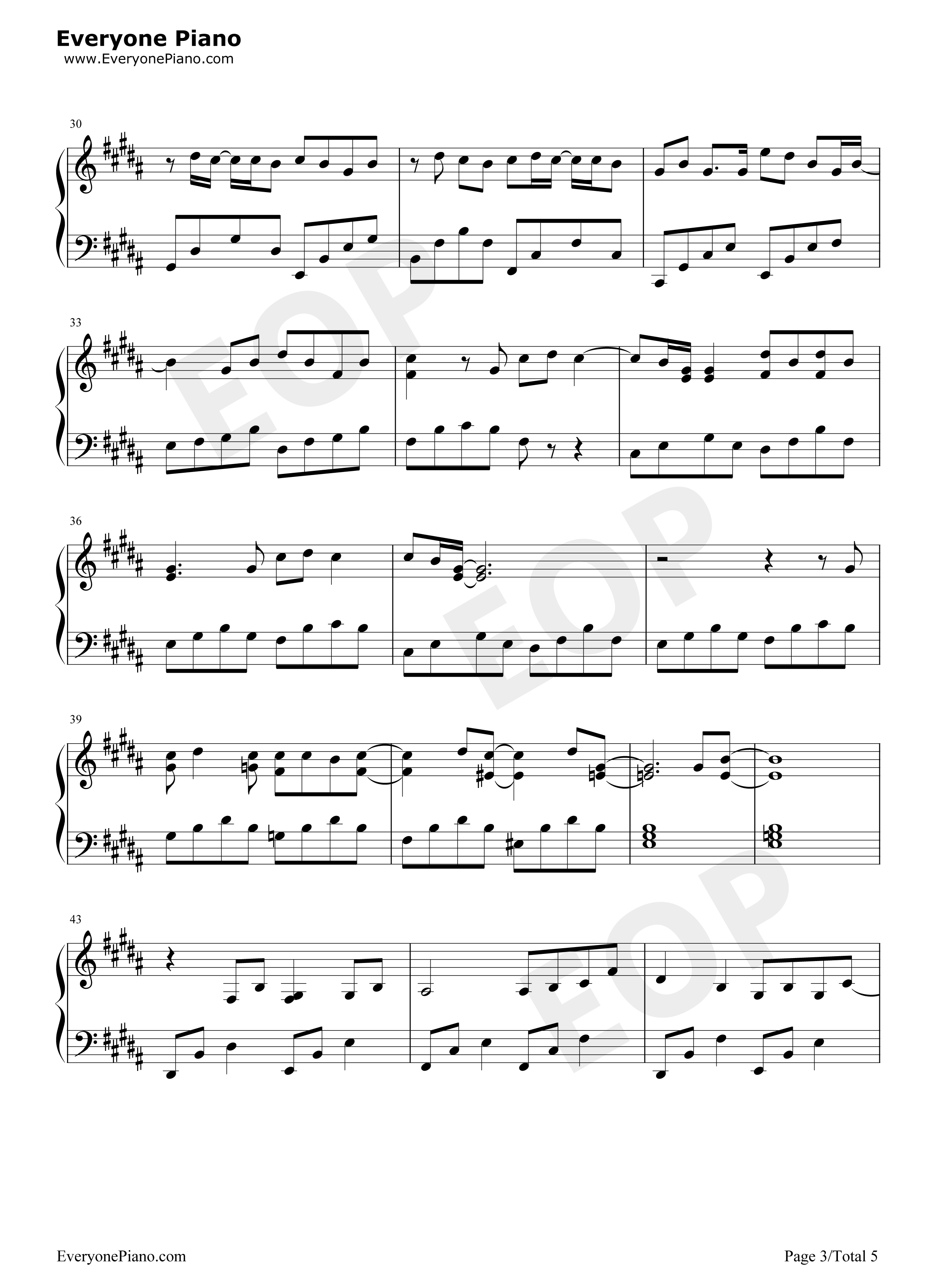 Vanilla Twilight钢琴谱-Owl City3