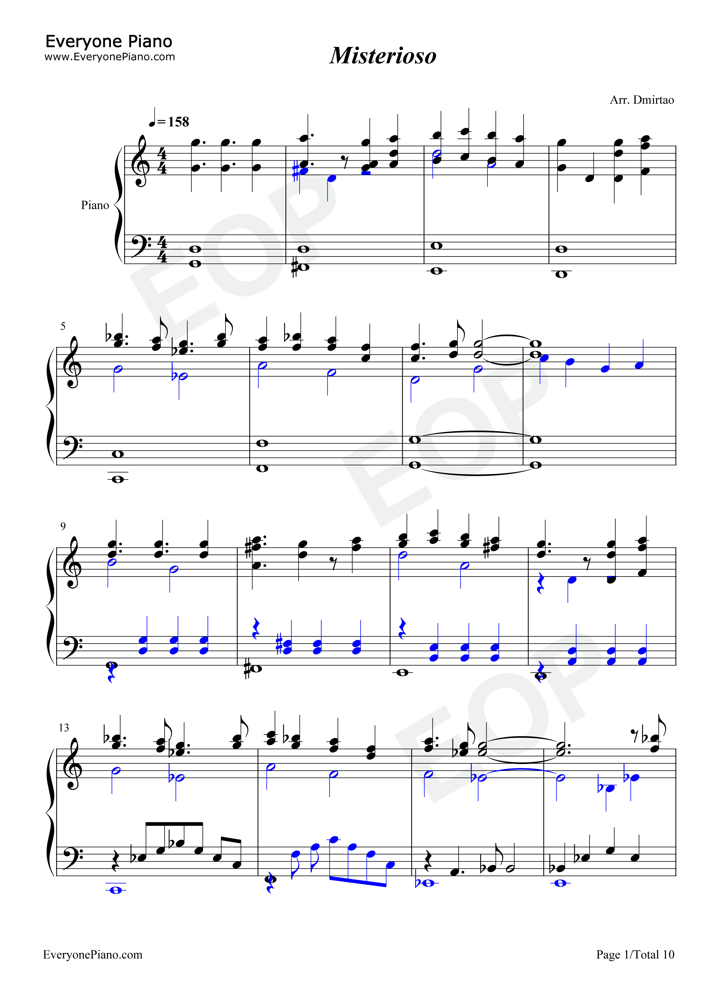 Misterioso钢琴谱-Kalafina1