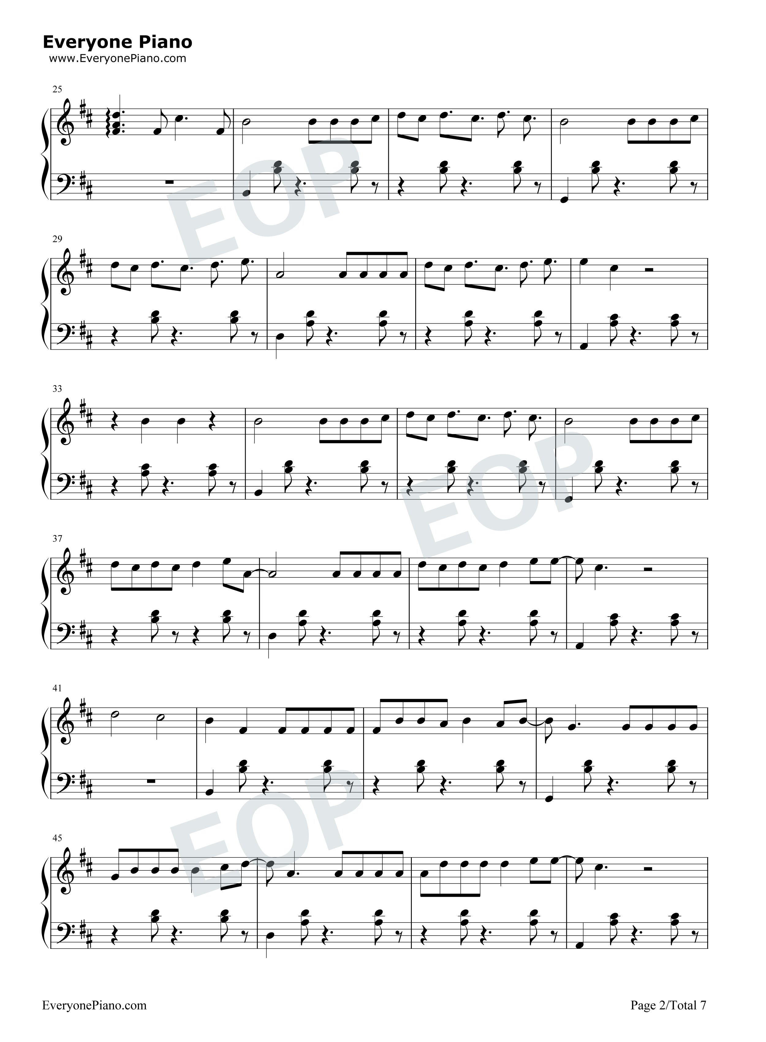Despacito钢琴谱-Luis Fonsi Daddy Yankee2