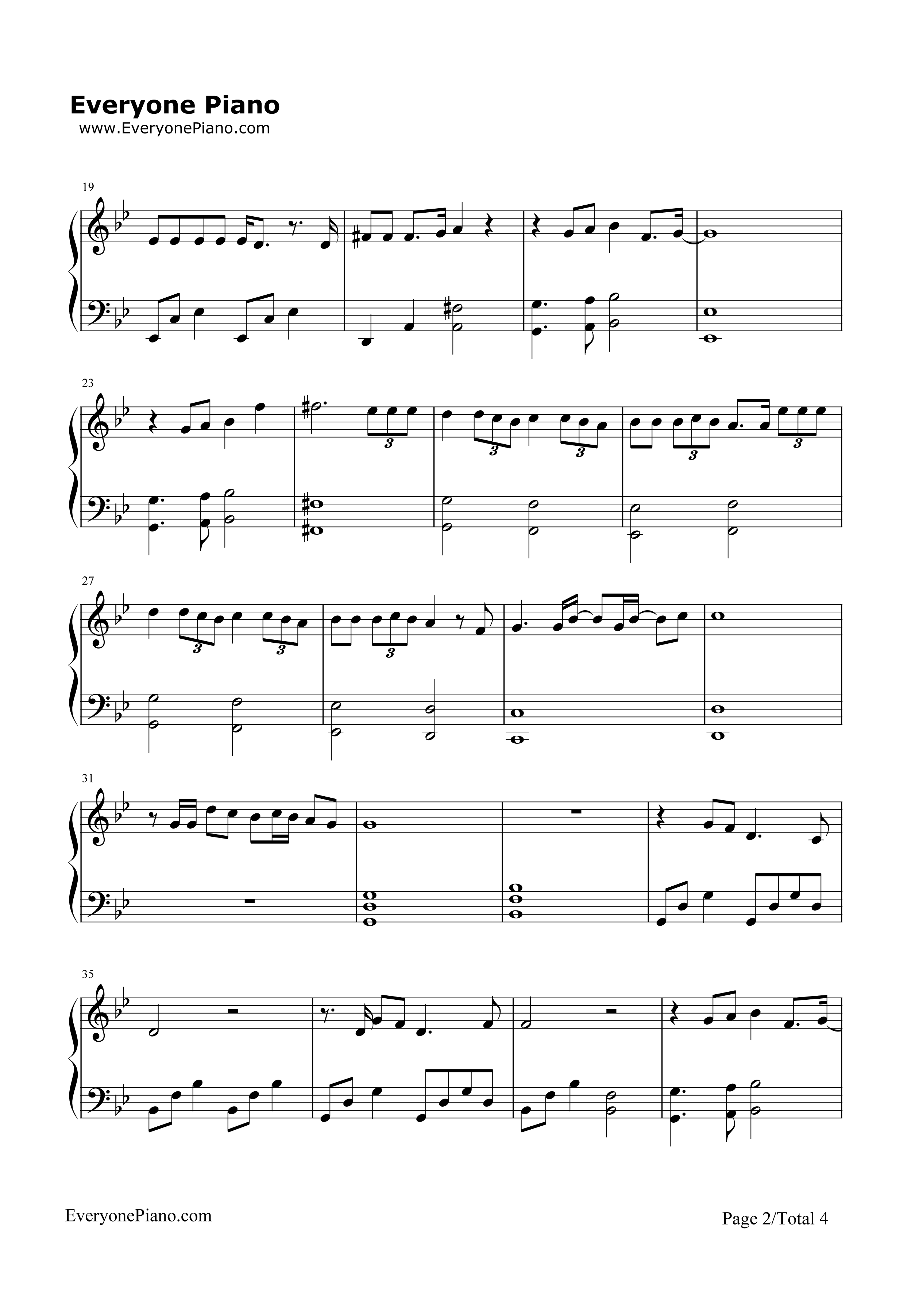 Writing's on the Wall钢琴谱-Sam Smith2
