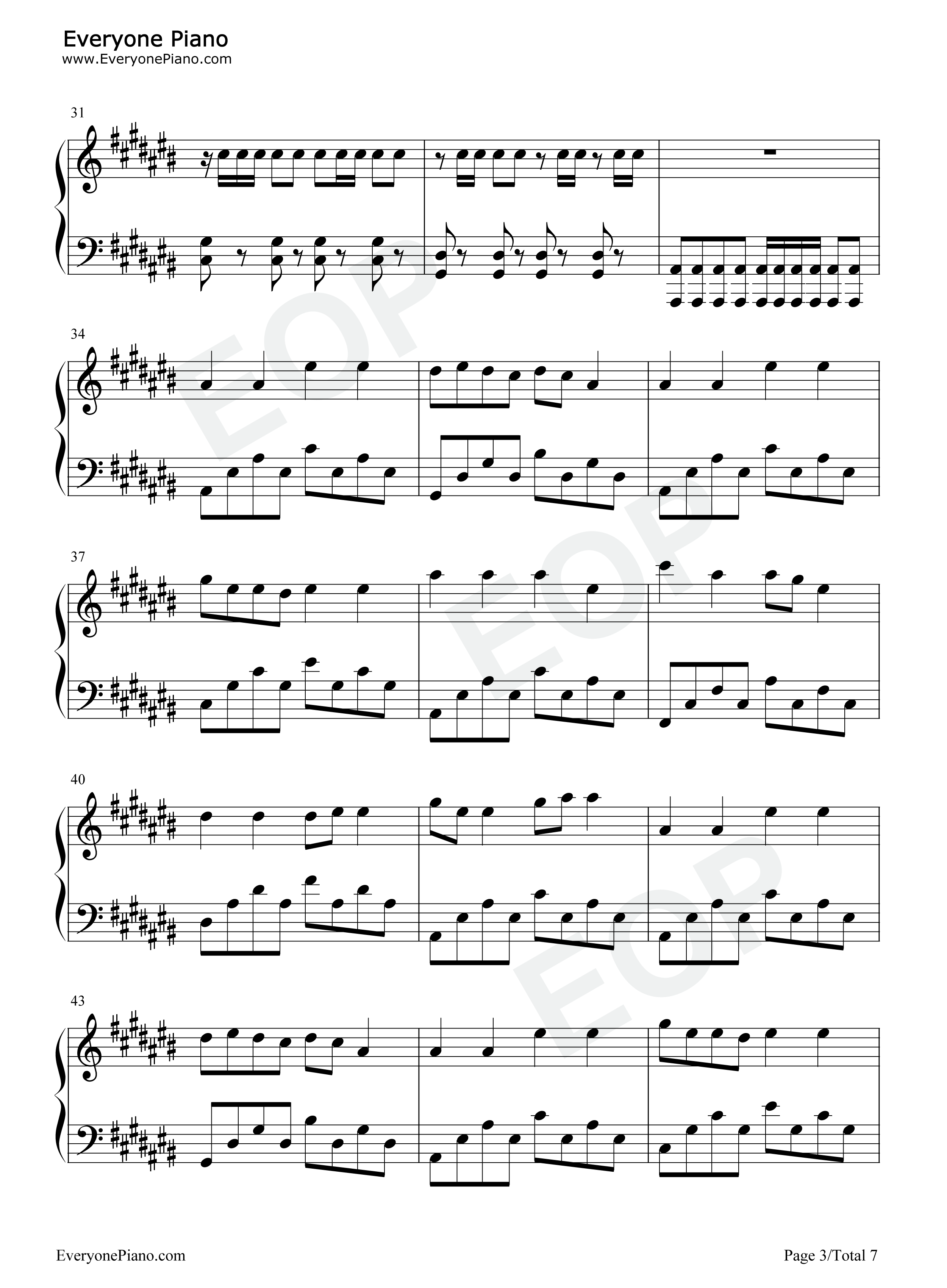 雪龙吟钢琴谱-张杰3