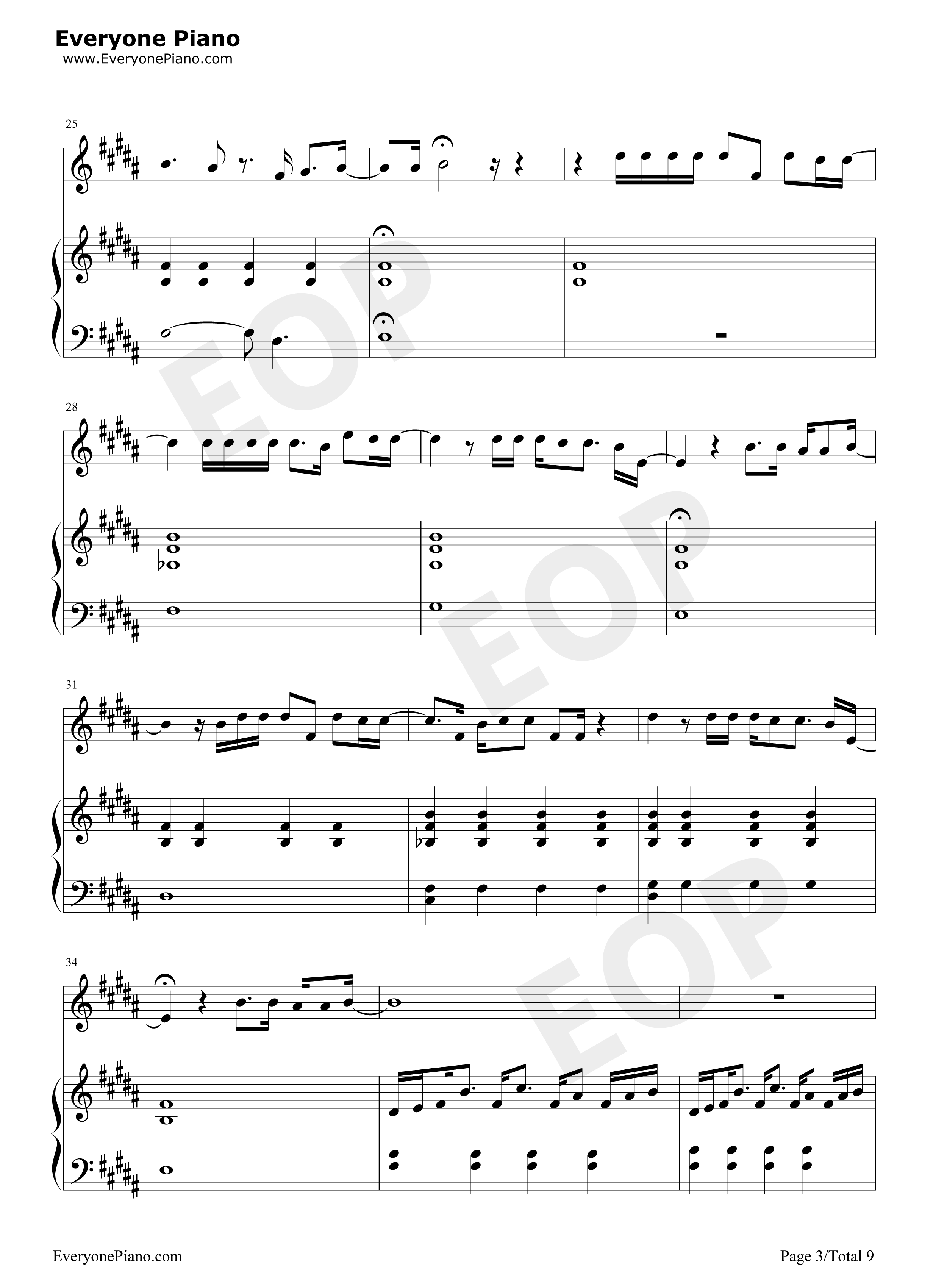 You Will Be Found钢琴谱-Benj Pasek3