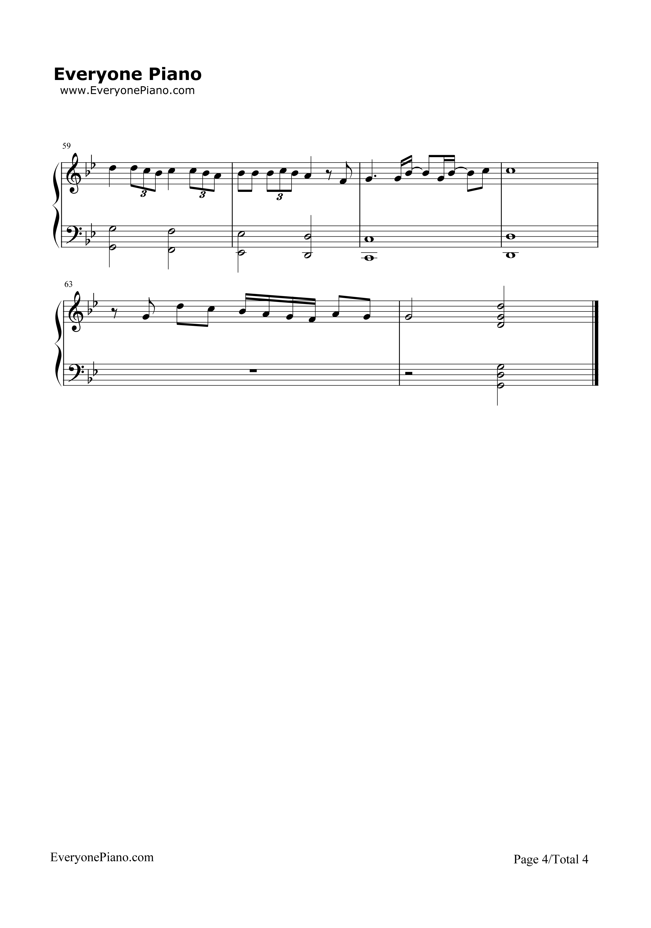 Writing's on the Wall钢琴谱-Sam Smith4